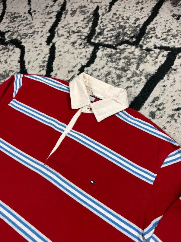 Tommy Hilfiger Tommy Hilfiger vintage striped rugby polo shirt white S red Size US S / EU 44-46 / 1 - 3 Thumbnail