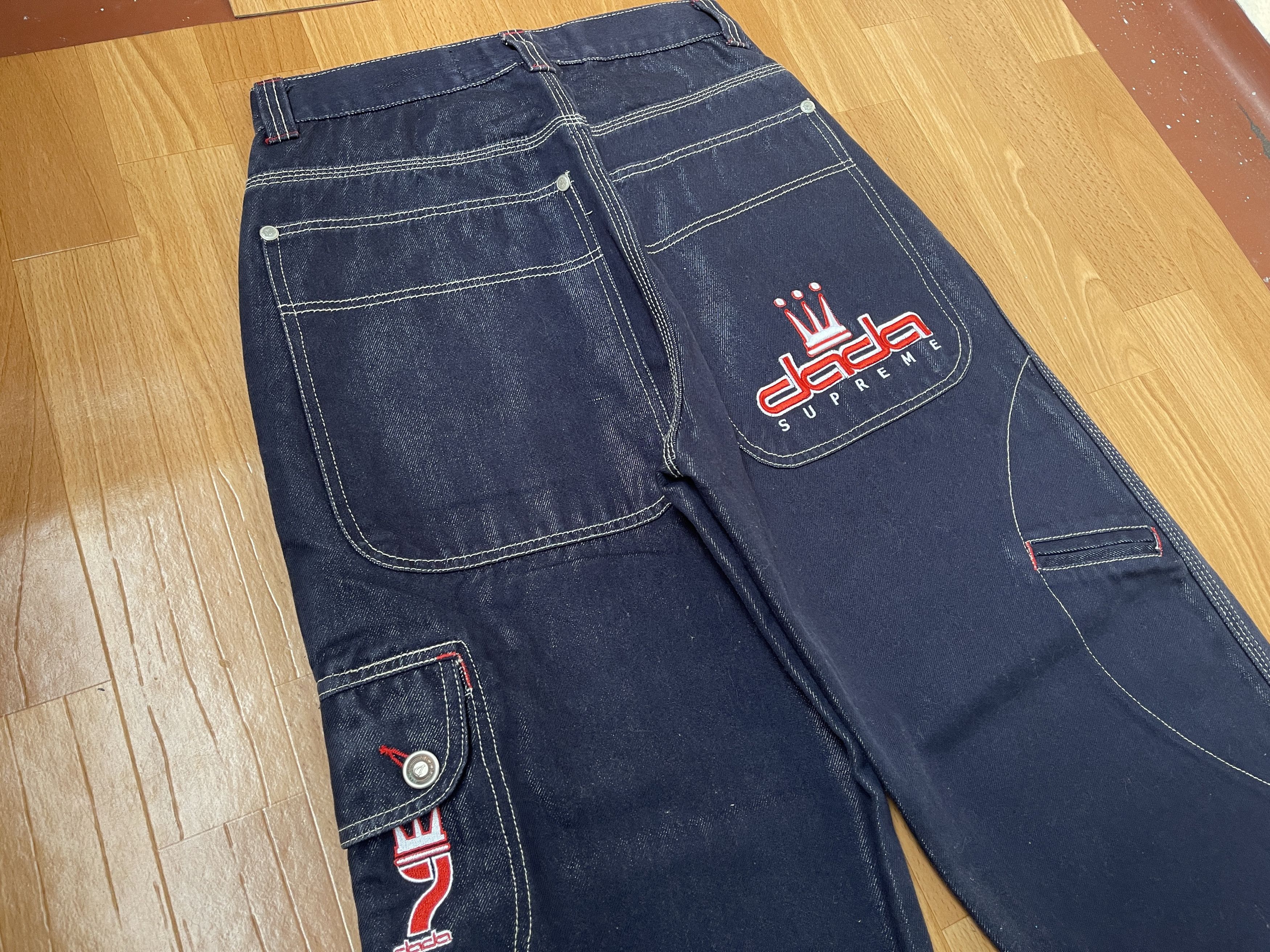 Damani Dada Damani Dada jeans, vintage baggy jeans, 90s hip hop size 26 Size US 26 / EU 42 - 2 Thumbnail