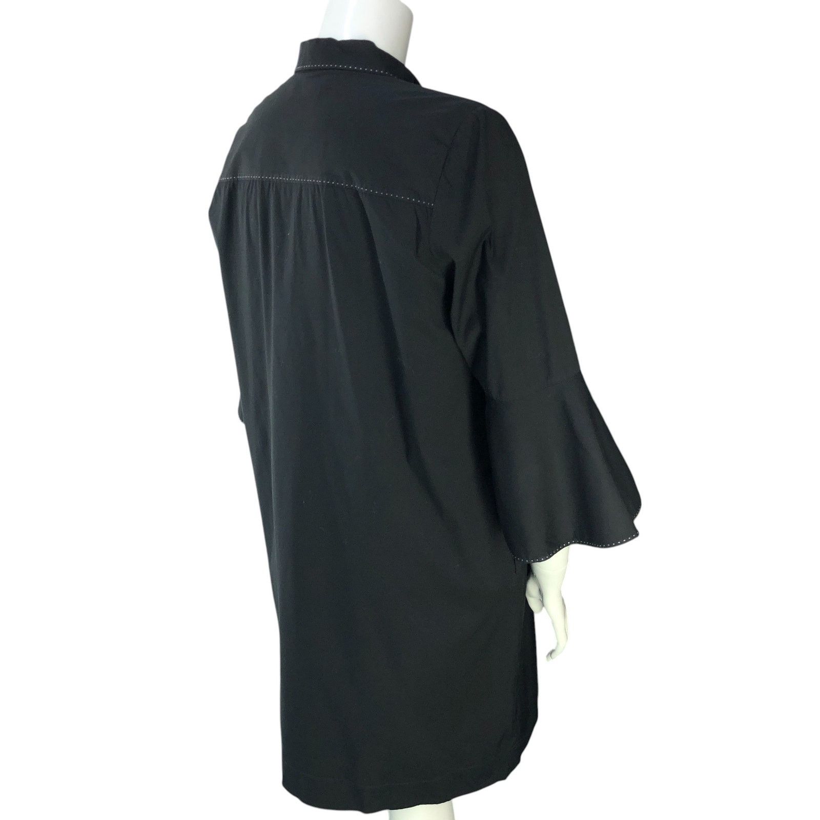 Lafayette 148 Lafayette 148 Sz 18 Dress Popover Poplin Bell Sleeve POCKETS Size XXL / US 16-18 / IT 52-54 - 8 Thumbnail