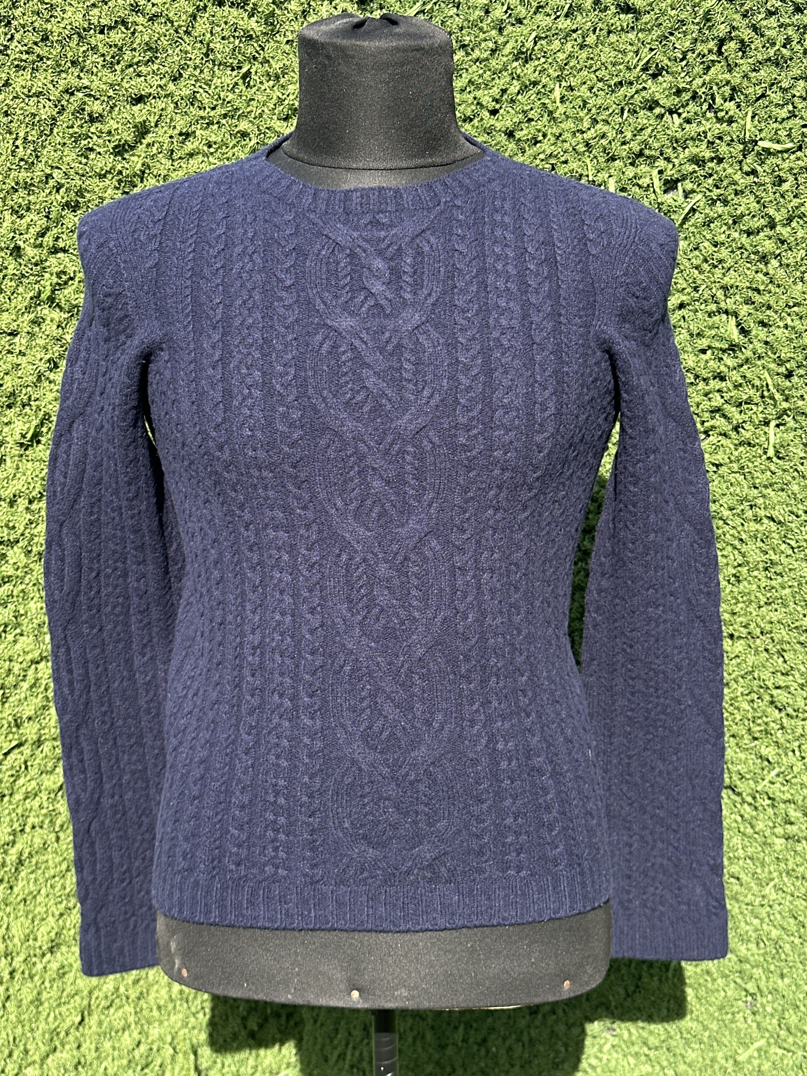 The Row 1950$ The Row Chunky Cable Knit Women Navy Pullover Size S M Size S / US 4 / IT 40 - 9 Thumbnail