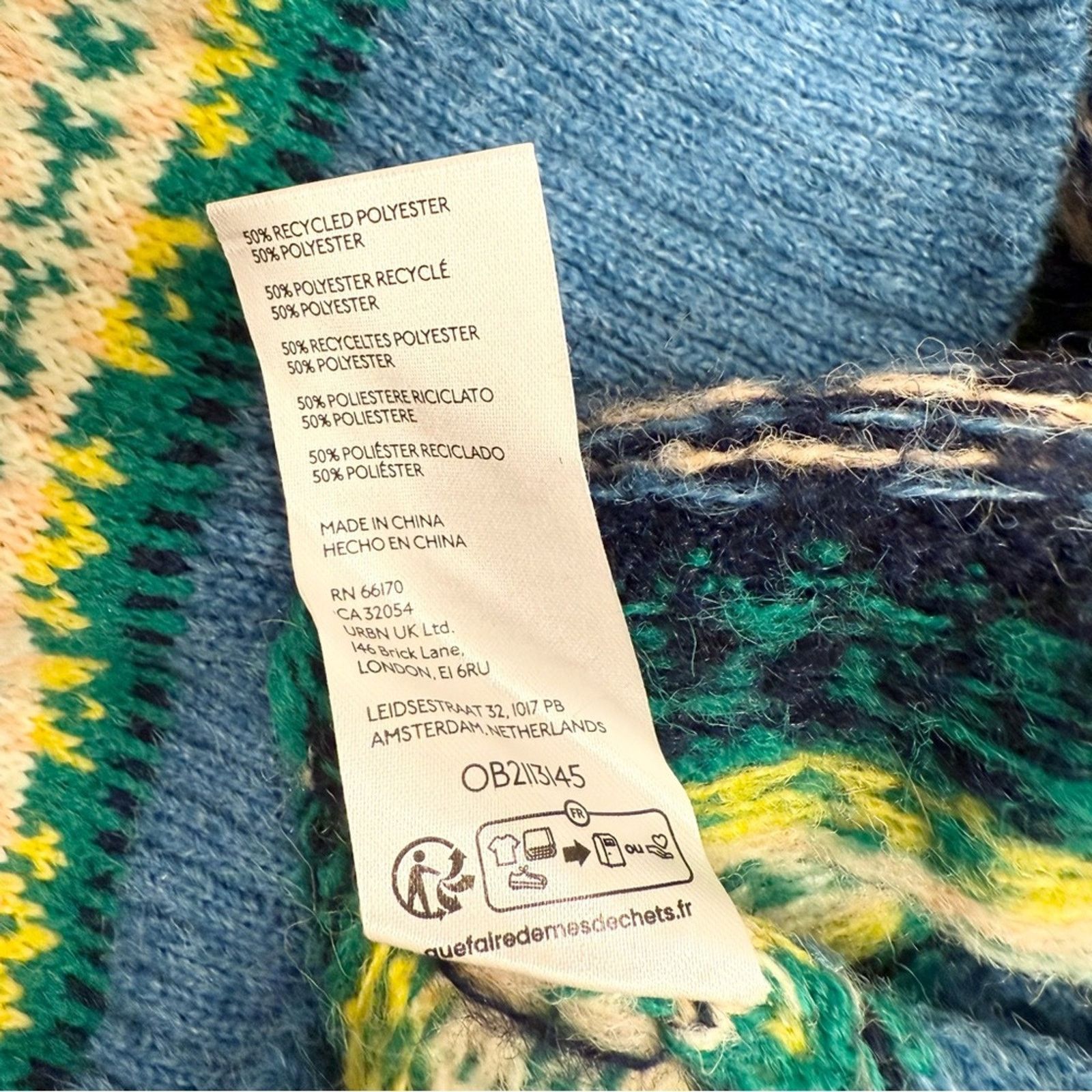 Urban Outfitters Urban Outfitters Hudson Fair Isle Crew Neck Sweater M Size US M / EU 48-50 / 2 - 9 Thumbnail