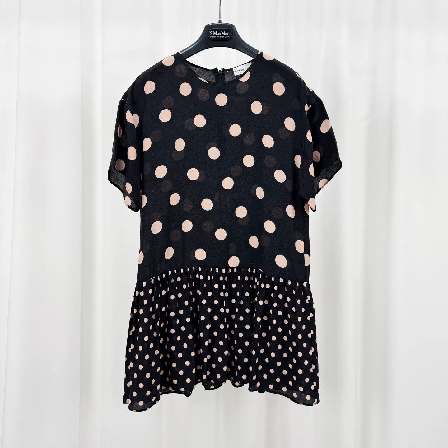 Valentino Valentino Polka Dot Silk Dress Size S / US 4 / IT 40 - 1 Thumbnail