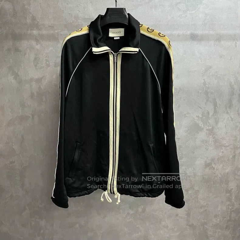 Gucci Gucci Black Logo Stripe Casual Jacket. Size US L / EU 52-54 / 3 - 1 Thumbnail