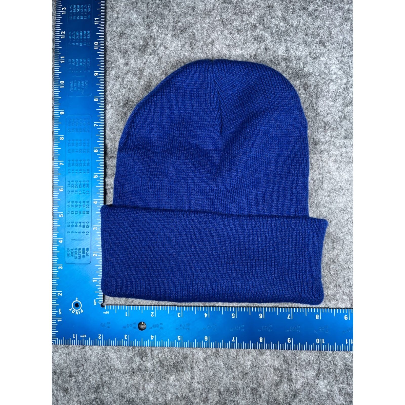 Port & Company Port & Company Beanie Toque A Logo Adult One Size Blue Knit Embroidered Acrylic Size ONE SIZE - 4 Thumbnail