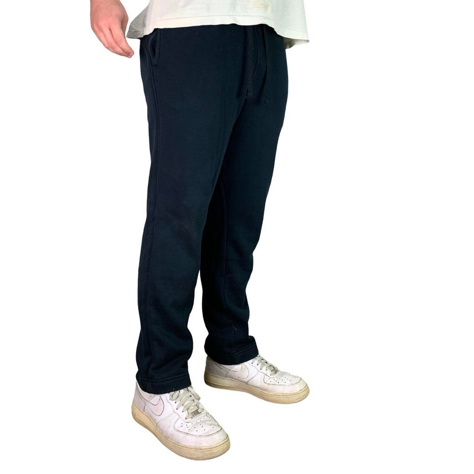 Nike Y2K Embroidered Black Nike Sweatpants with drawstring waist Size US 36 / EU 52 - 3 Thumbnail