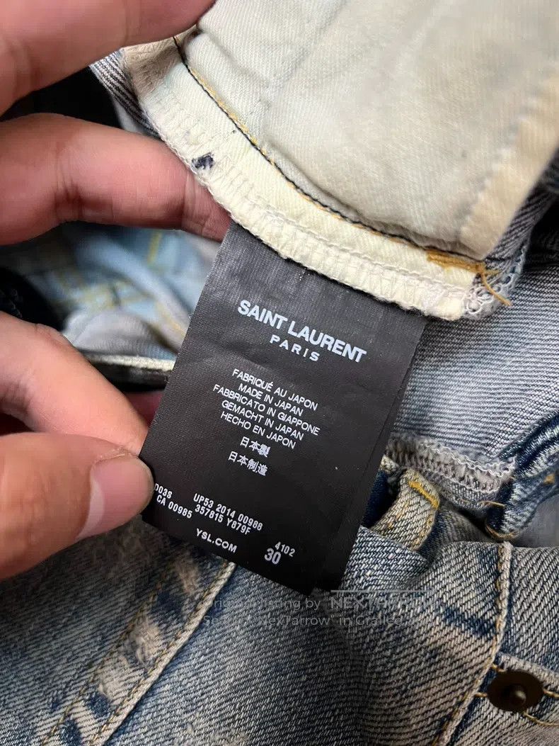 Saint Laurent Paris Saint Laurent Paris Double Knee Destroyed Jeans Size US 30 / EU 46 - 4 Thumbnail