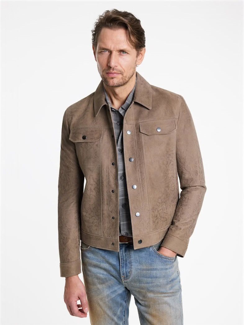 John Varvatos Dyker Trucker Jacket EU 58 USA 48 Size US XXL / EU 58 / 5 - 1 Thumbnail