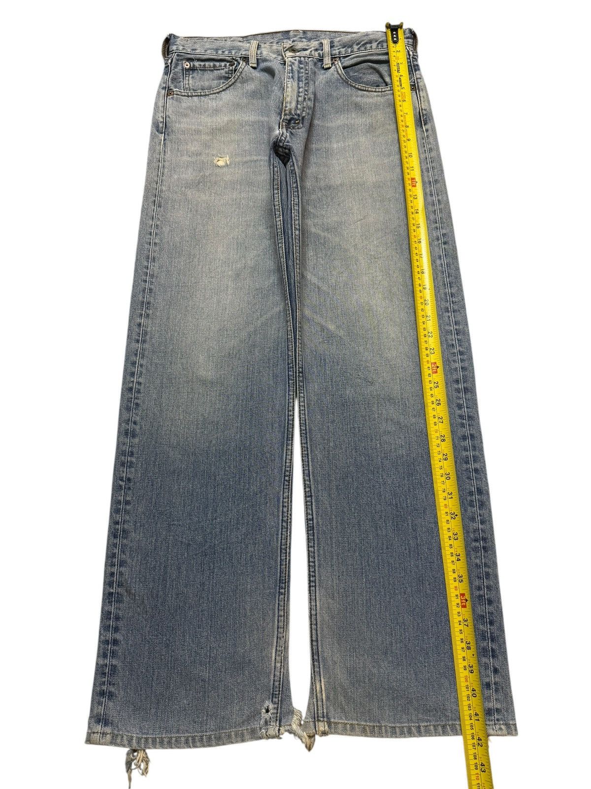 Levi's Vintage 90s Levis 503 Classic Blue Faded Wash Wide Leg Baggy Size US 33 - 10 Thumbnail