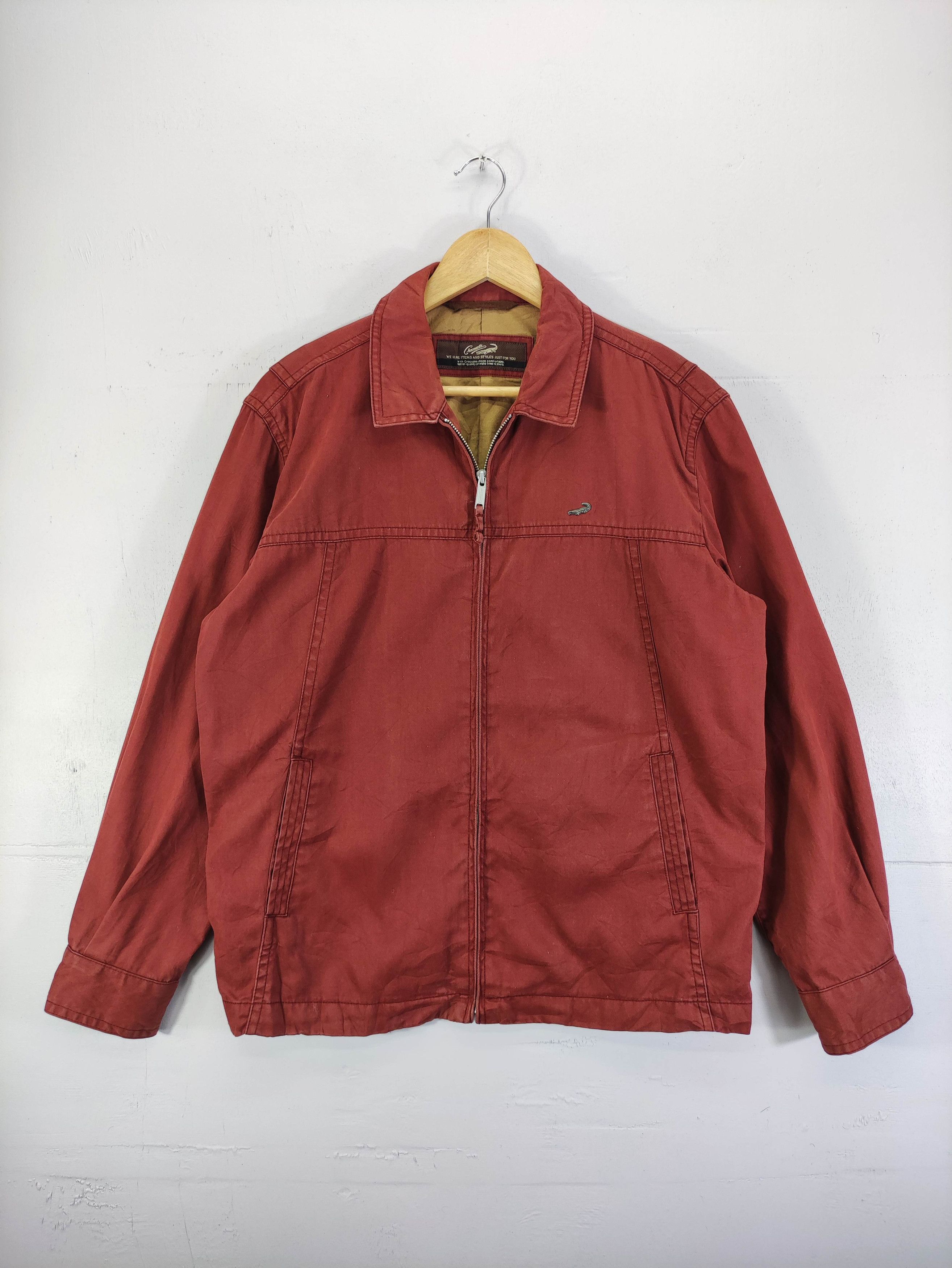 image of Vintage Crocodile Casual Jacket Zipper, Men's (Size Large)