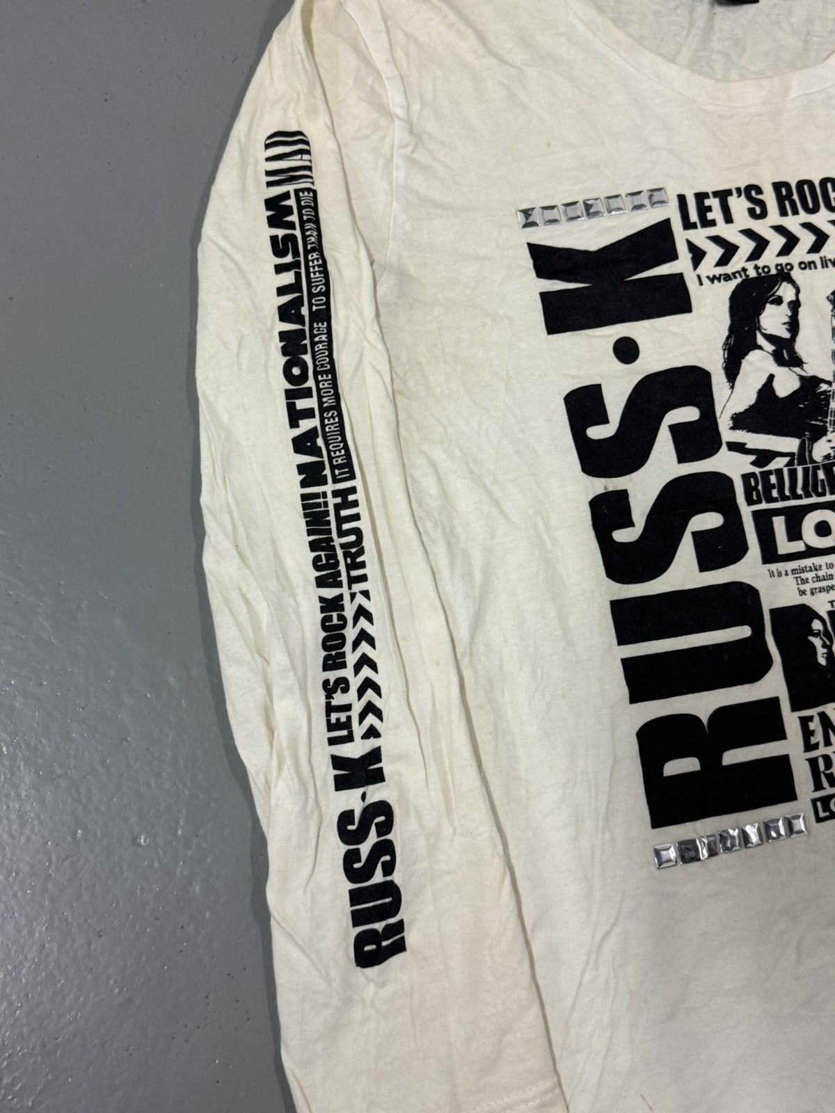 Hysteric Glamour RUSS.K LETS ROCK AGAIN !! TRUTH Size US M / EU 48-50 / 2 - 4 Thumbnail