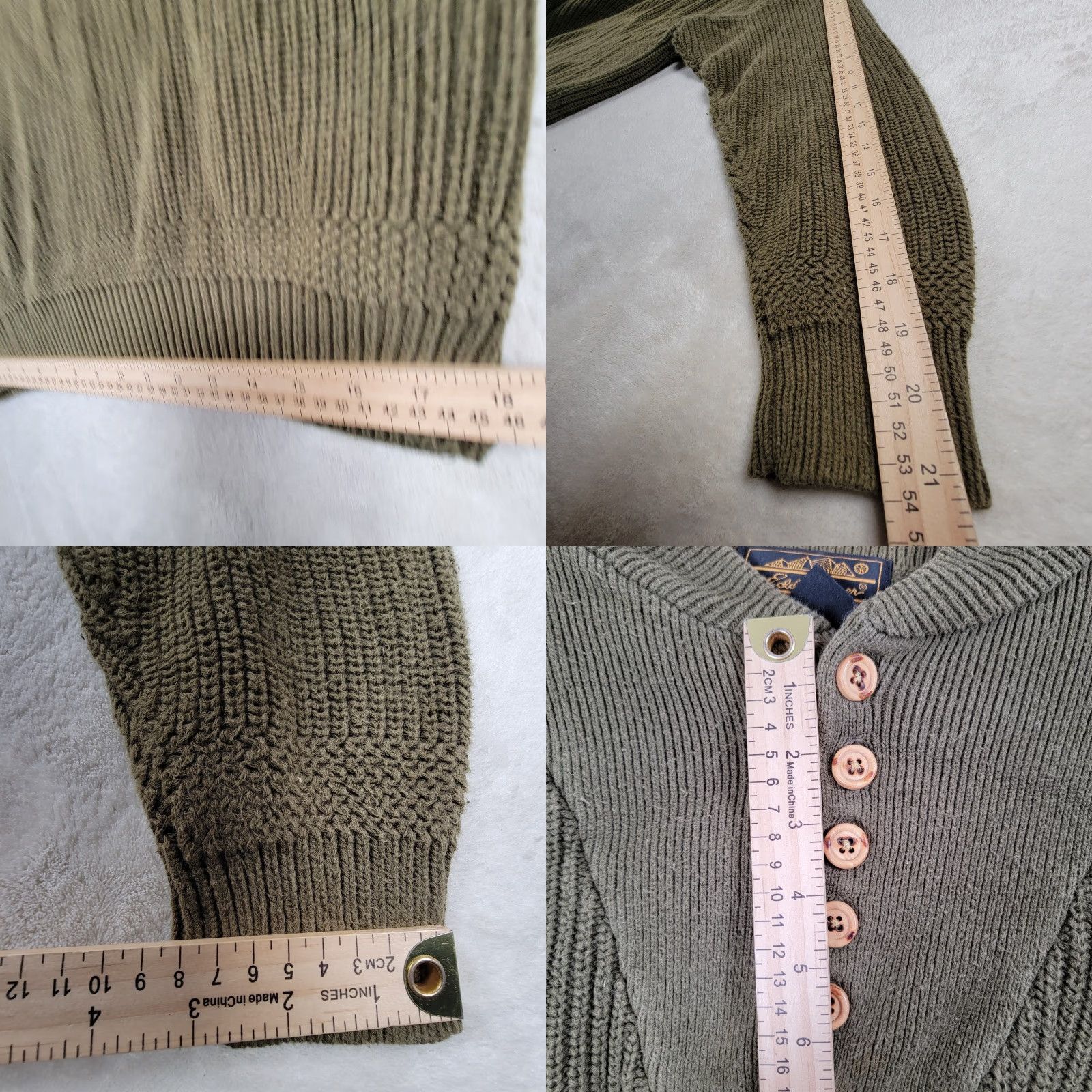 Eddie Bauer VINTAGE Eddie Bauer Fisherman Sweater Men M Green Cable-Knit Pullover 90s Size US M / EU 48-50 / 2 - 8 Thumbnail