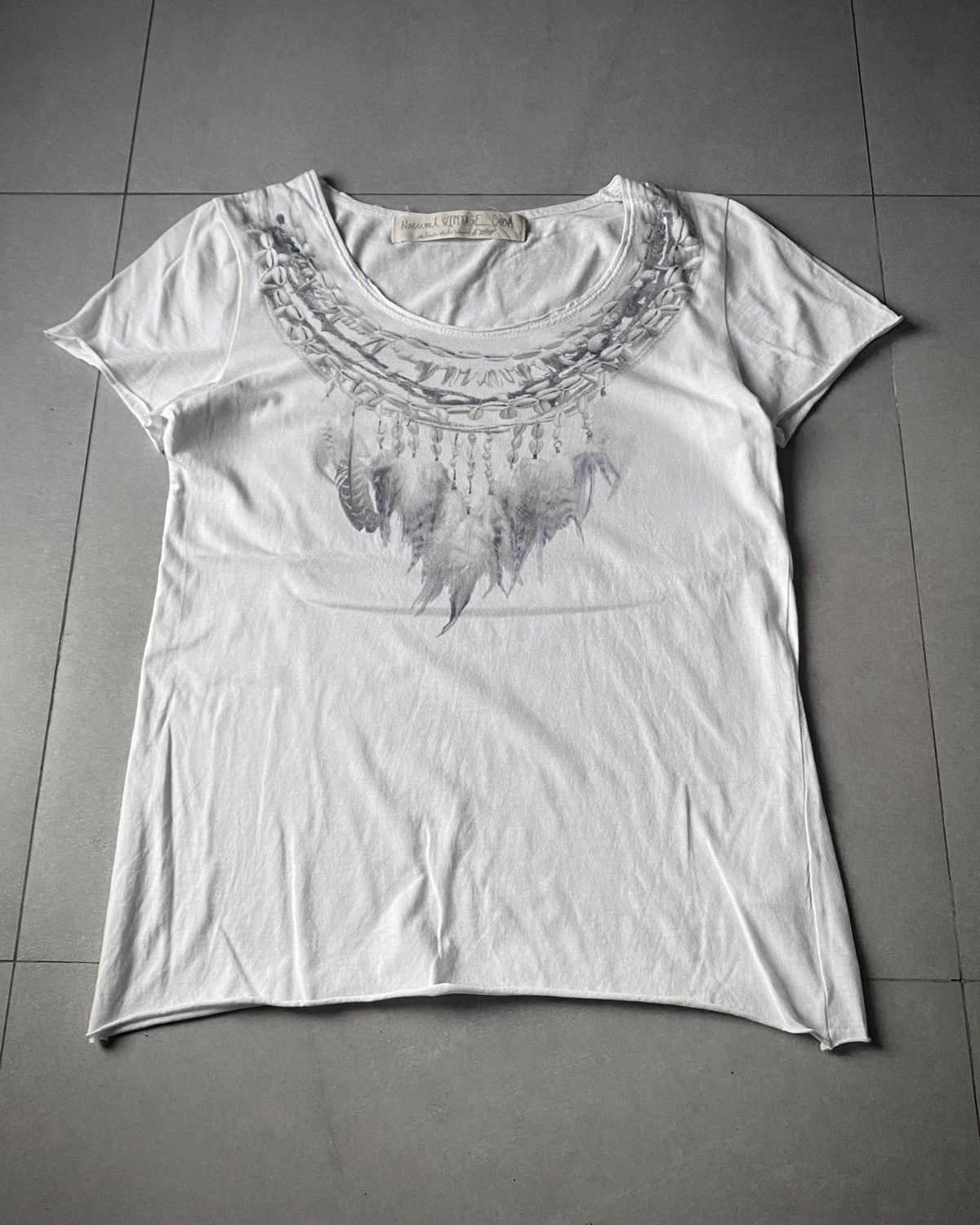 GOA GOA Feather Necklace Tee Size US M / EU 48-50 / 2 - 1 Thumbnail