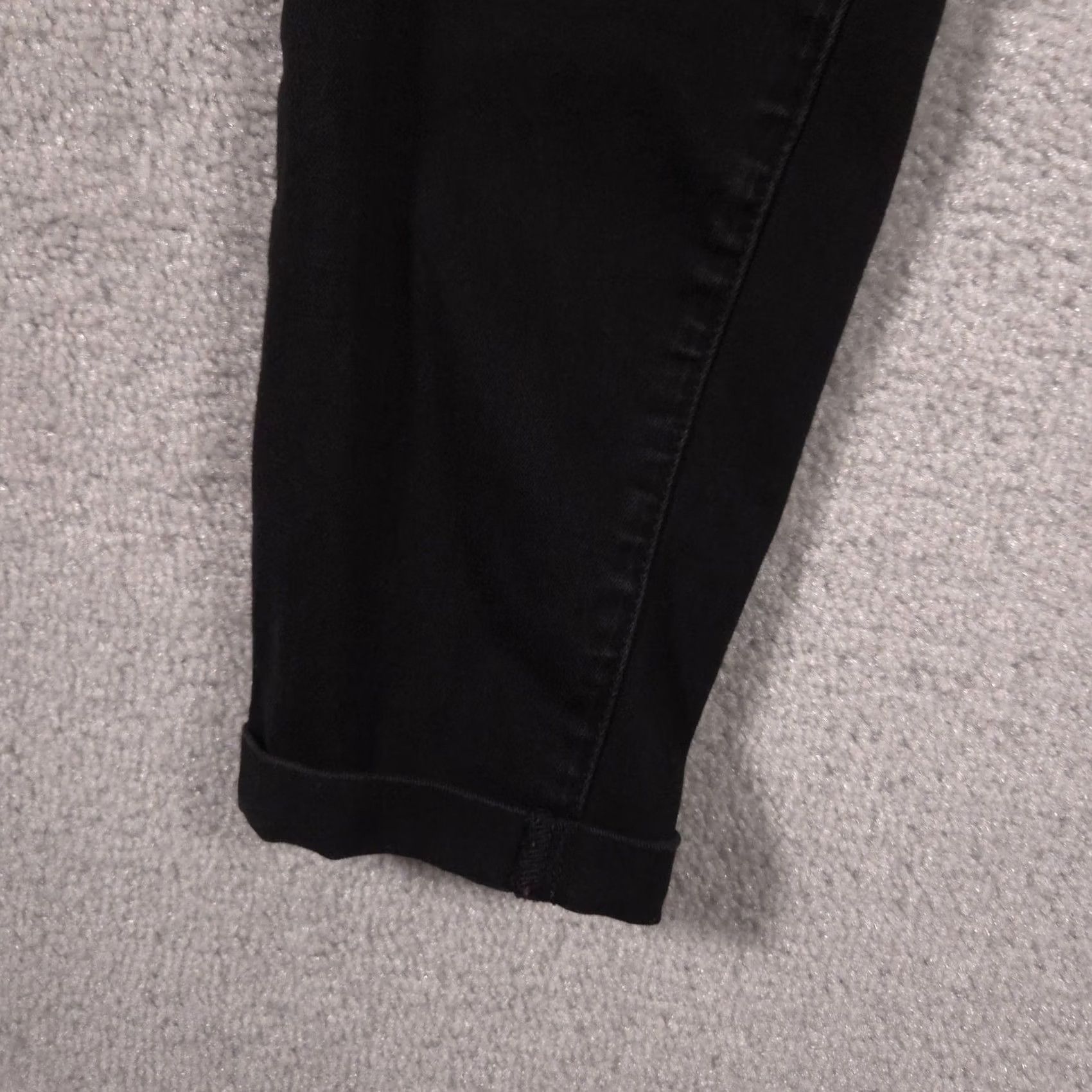 Vintage Royalty For Me WannaBettaButt Jeans Womens 12 Black Mid Rise Skinny Stretch Denim 5-Pocket Fall Womens Black Skinny Jeans Size 34" / US 12 / IT 48 - 5 Thumbnail