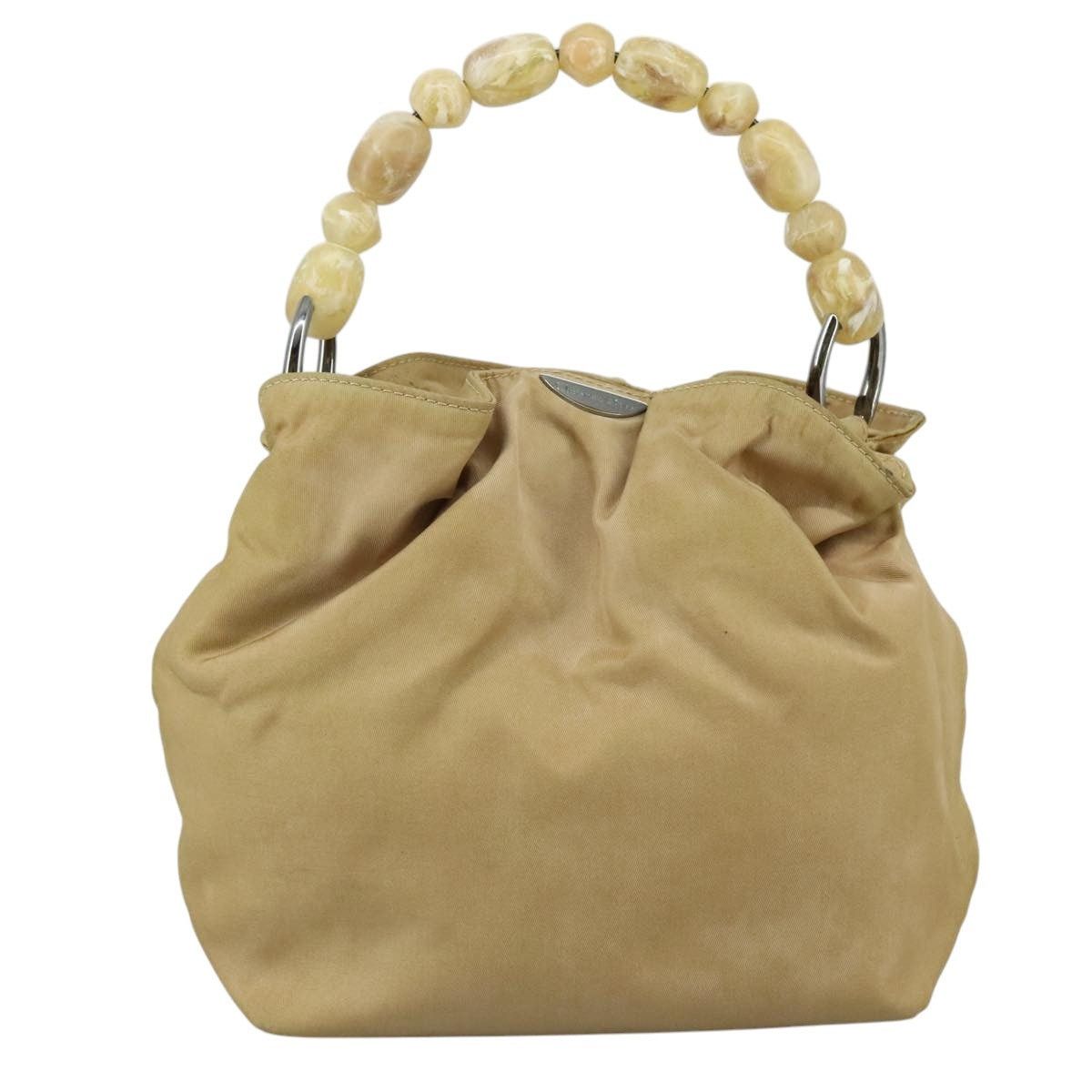 Dior DIOR Maris Pearl Hand Bag Nylon Beige Silver Size ONE SIZE - 2 Thumbnail