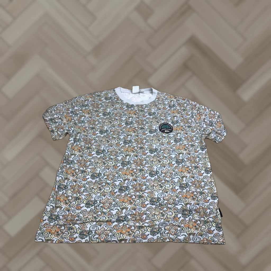 Quiksilver Quiksilver Shirt Mens M Floral Paisley Beach Crew Neck Short Sleeve T-Shirt Multicolor Cotton Beach, Tropical, 12205 Size US M / EU 48-50 / 2 - 1 Thumbnail