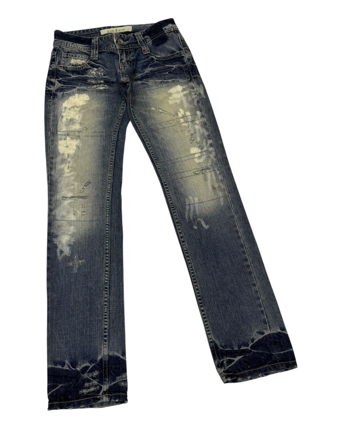 Cook Jeans Rare Cook Jeans Patchwork Distressed Denim Jeans Size US 28 / EU 44 - 3 Thumbnail