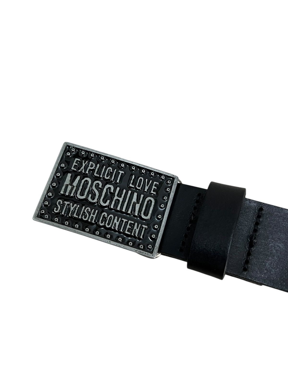 Moschino Moschino ‘Explicit Love” Leather Belt Size ONE SIZE - 3 Thumbnail