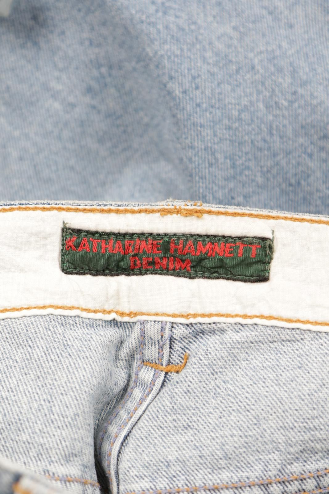 Katharine Hamnett London 90's Katharine Hamnett Light Wash Taper Jeans Size 29" - 6 Thumbnail