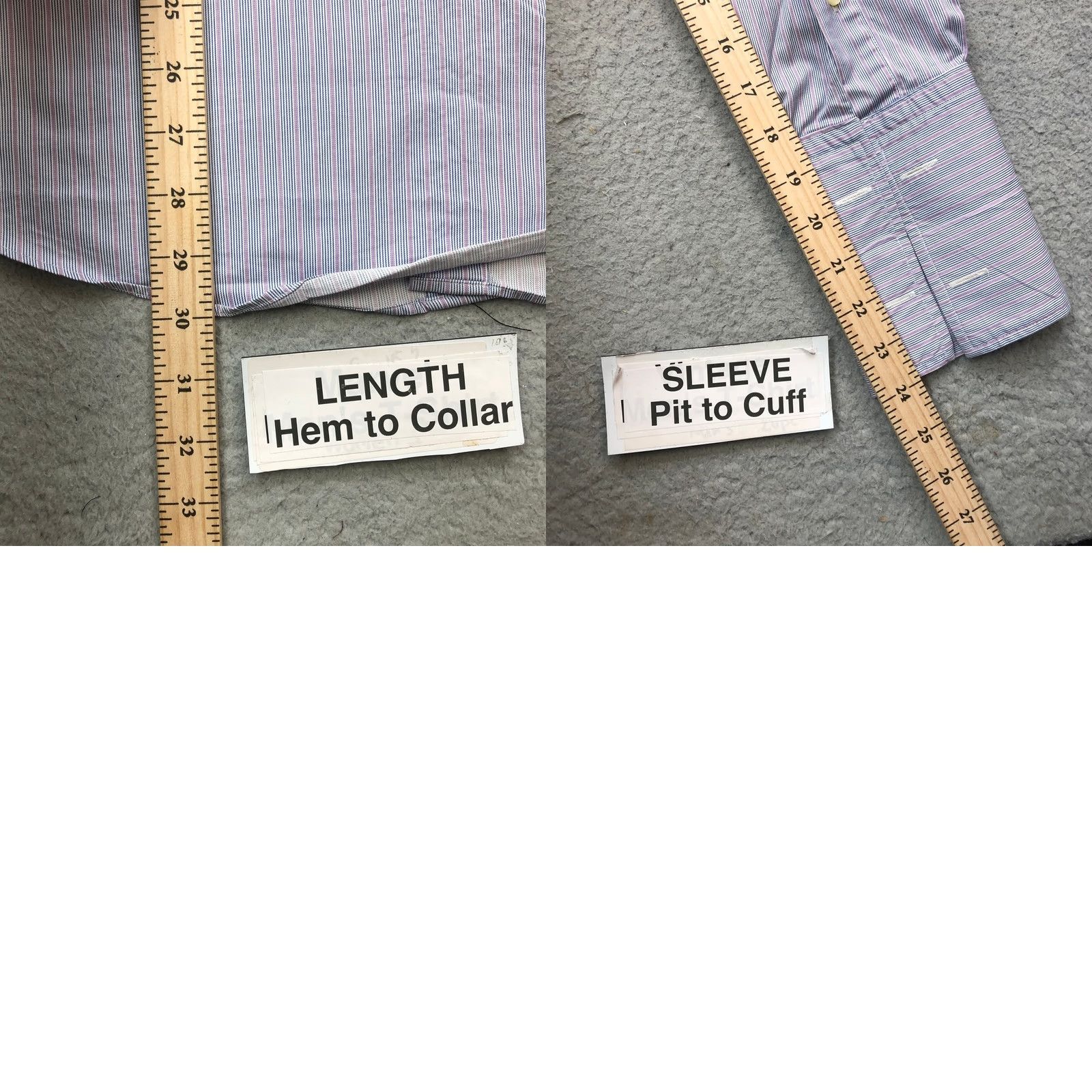 Brooks Brothers VINTAGE Brooks Brothers Button-Up Shirt Mens M Striped Purple Made In USA Size 40R - 8 Thumbnail