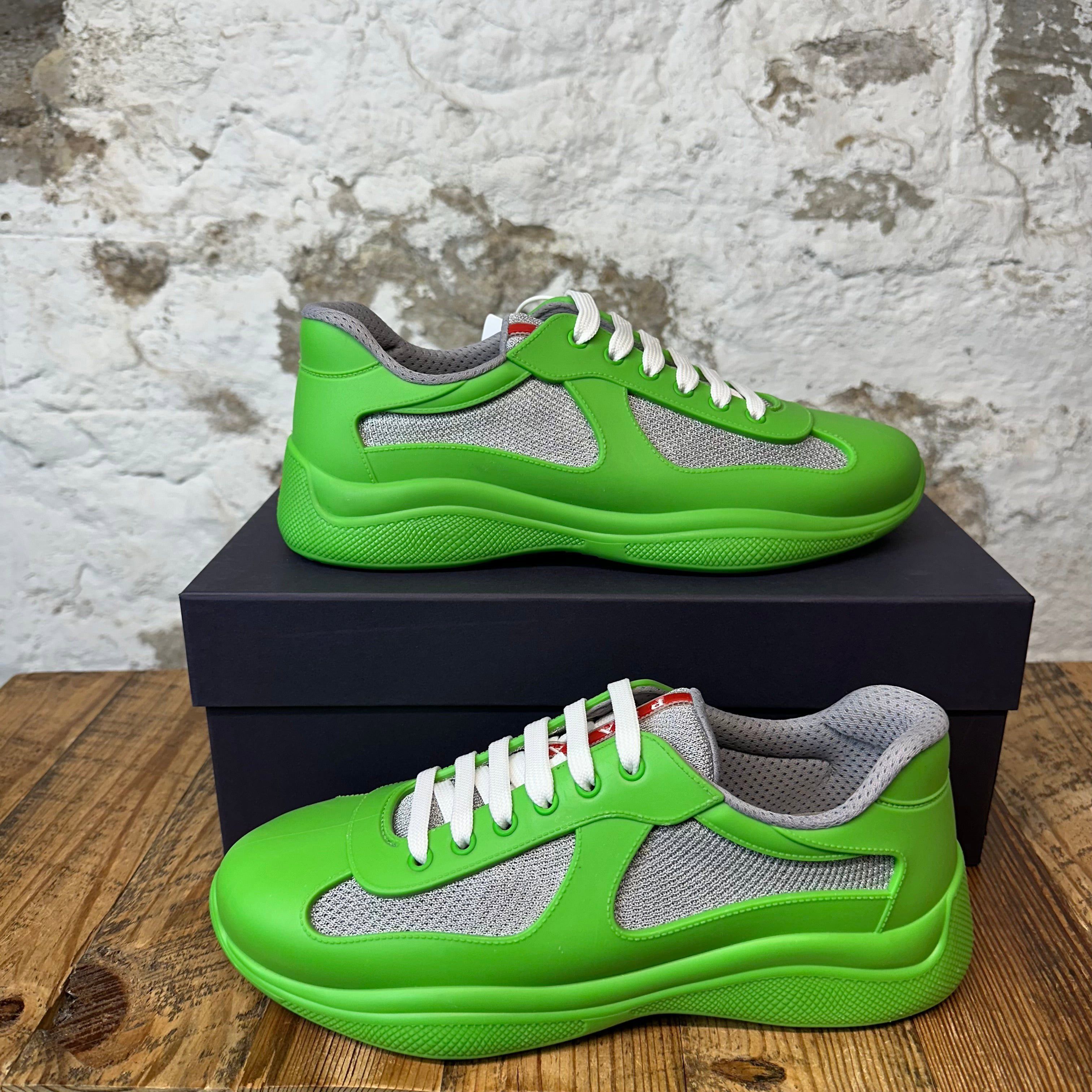 Prada Prada Americas Cup Green Rubber Sneaker Sz 8 (41) DS Size US 8 / EU 41 - 1 Thumbnail