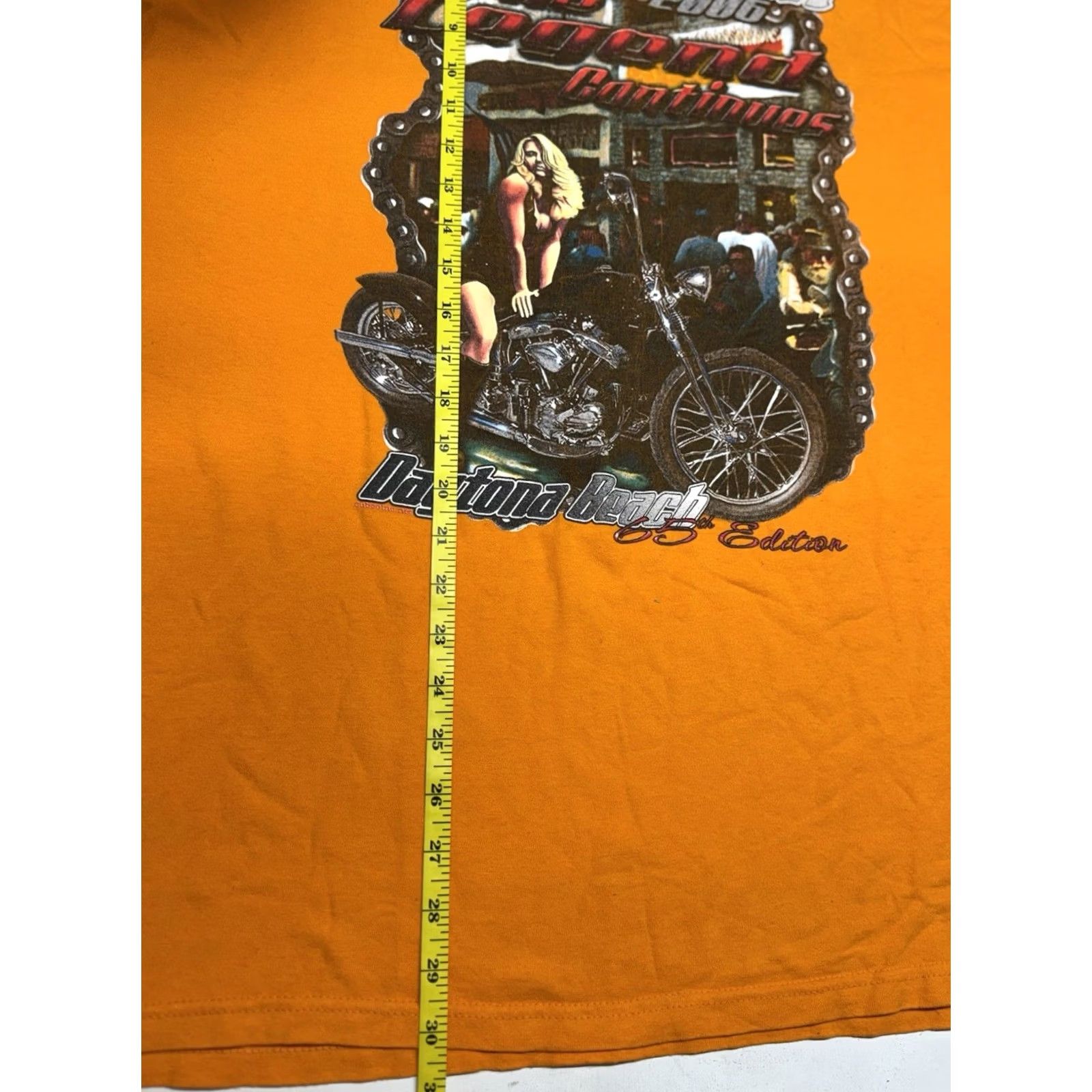 Anvil VINTAGE Daytona Beach Bike Week T-Shirt 2006 Mens XL Orange Graphic Tee Biker Grunge 2000s Anvil Shirt Size US XL / EU 56 / 4 - 5 Thumbnail