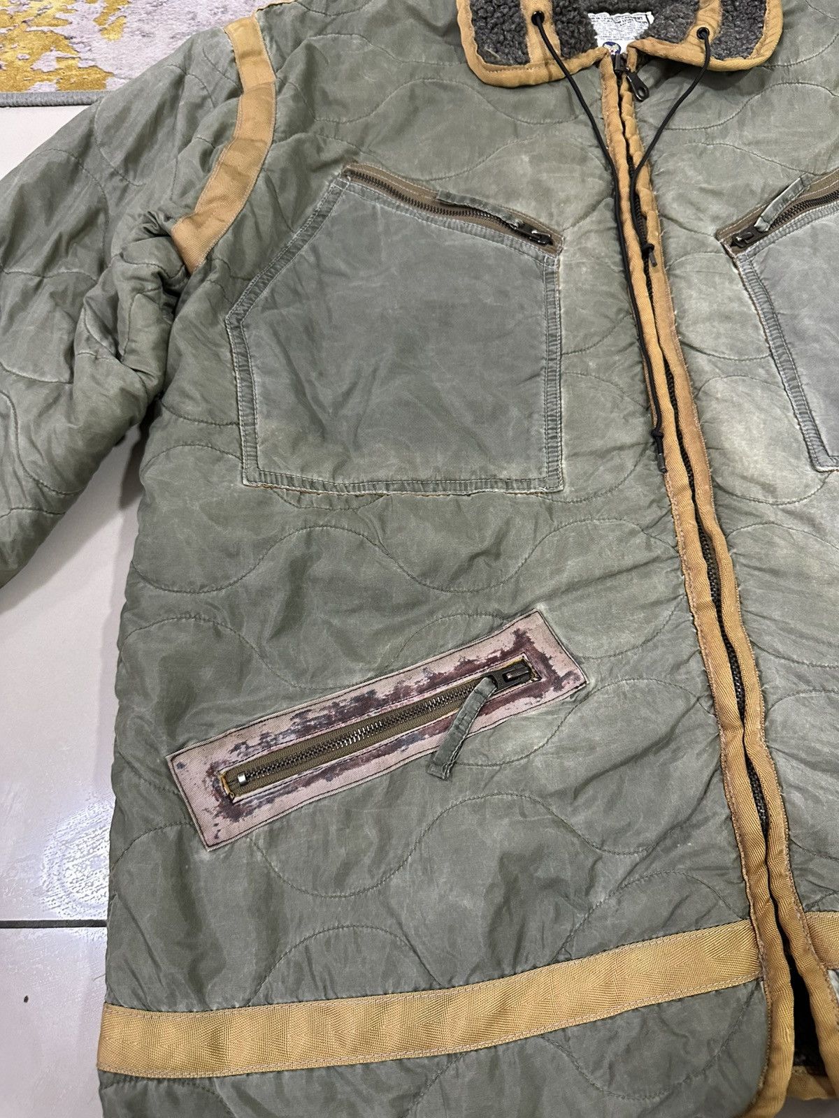 Avirex Vintage Avirex Quilted Jacket Sherpa Inside Nice Design Size US M / EU 48-50 / 2 - 5 Thumbnail
