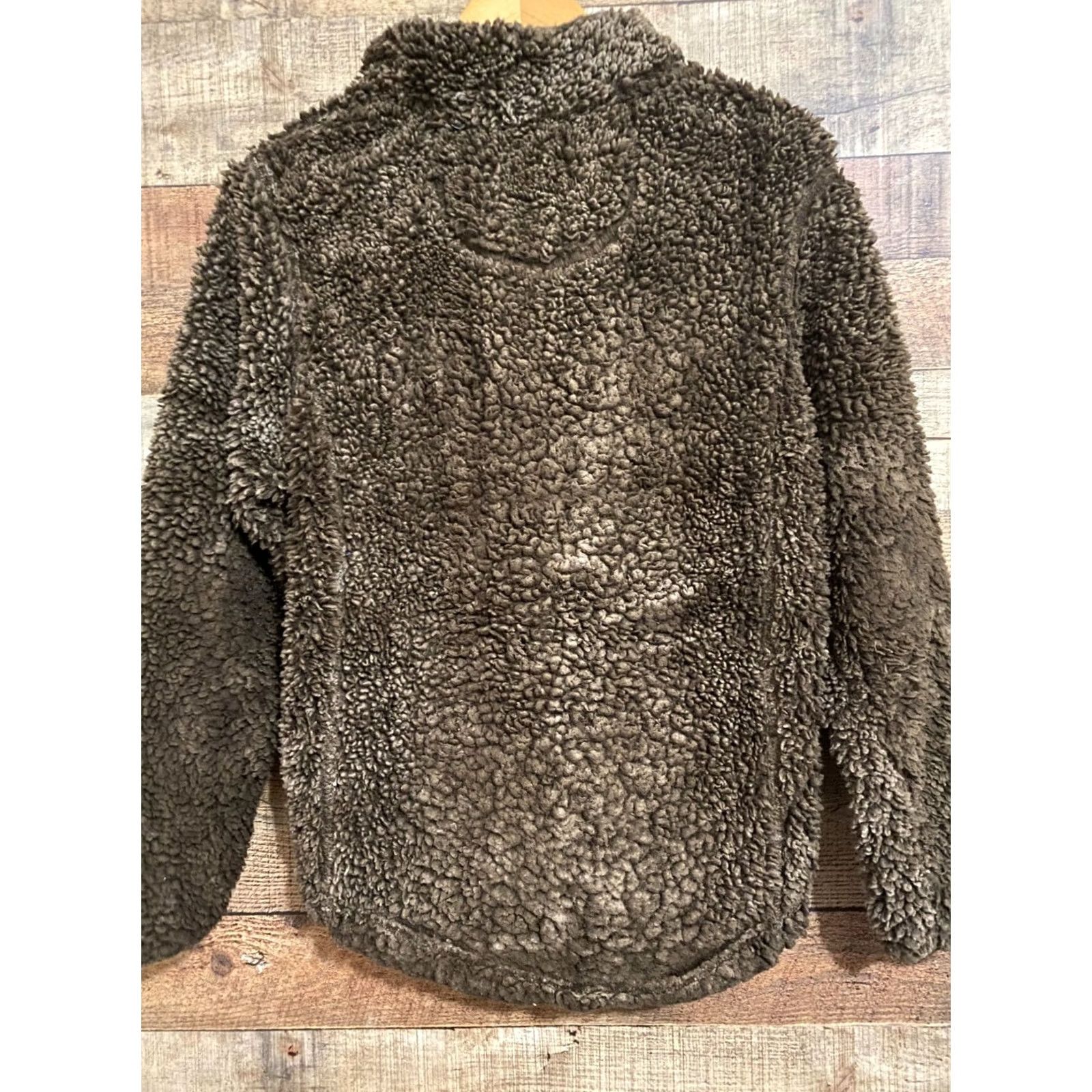 Vintage Simply Southern Pullover 1/4 Zip Brown Size Small Sherpa Snuggly完 Size S / US 4 / IT 40 - 3 Thumbnail