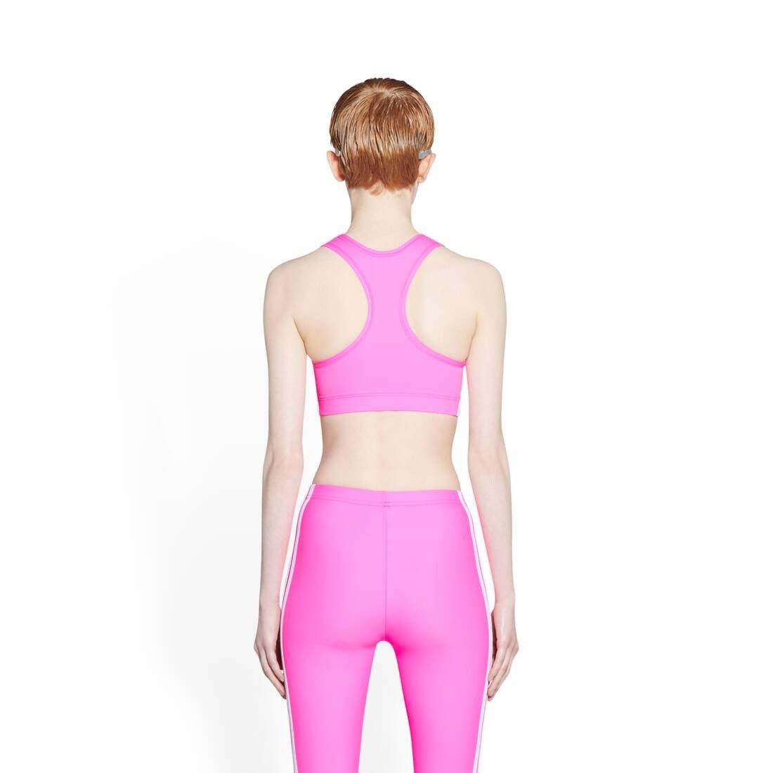 Adidas × Balenciaga o1w1db10824 Size: S / Athletic Bra in Pink/White Size ONE SIZE - 4 Thumbnail