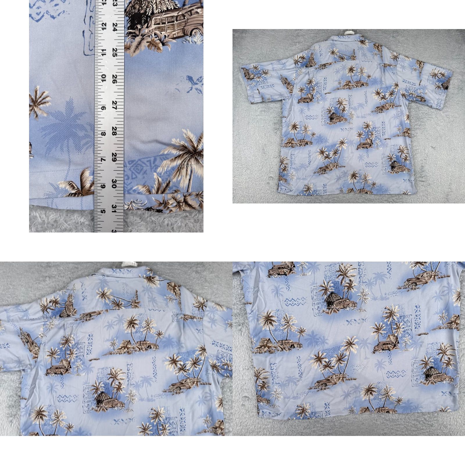 Joseph Joseph & Feiss Shirt Men 2XL XXL Blue Hawaiian 100% Silk Aloha Beach Flower Resort Vacation Size US XXL / EU 58 / 5 - 9 Thumbnail