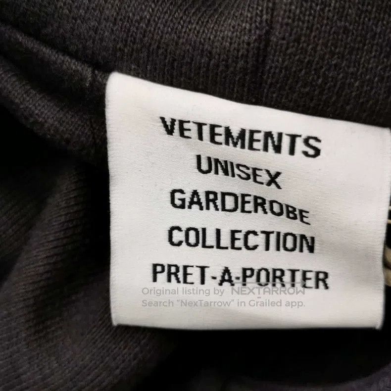 Vetements Vetements Cotton solid-color hooded sweatshirt size M Size US M / EU 48-50 / 2 - 7 Thumbnail