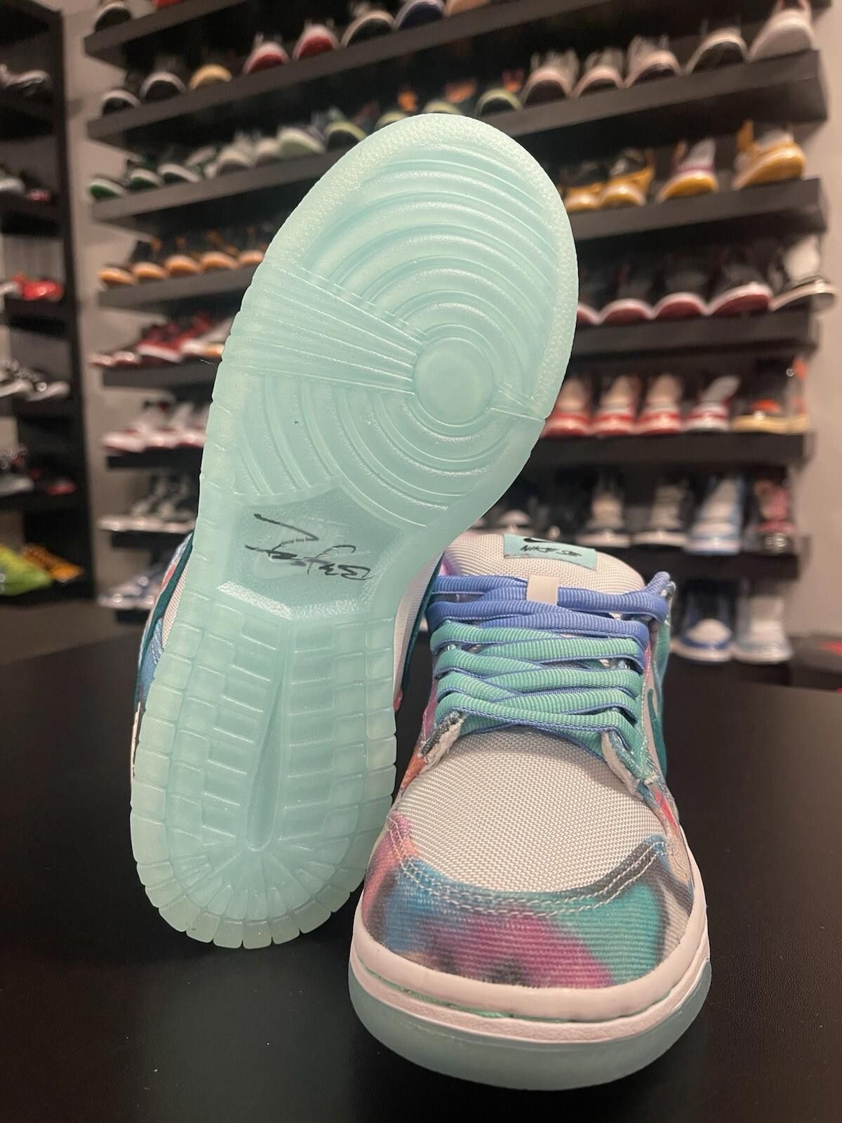 Nike Size 5.5 - Nike Futura Dunk Low SB Bleached Aqua HF6061-400 Size US 5.5 / EU 38 - 10 Thumbnail