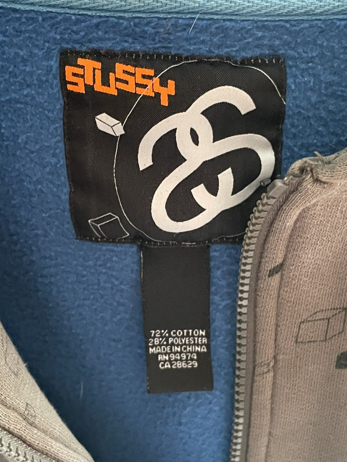 Other Vintage Stussy zip-up hoodie Size US XL / EU 56 / 4 - 5 Thumbnail