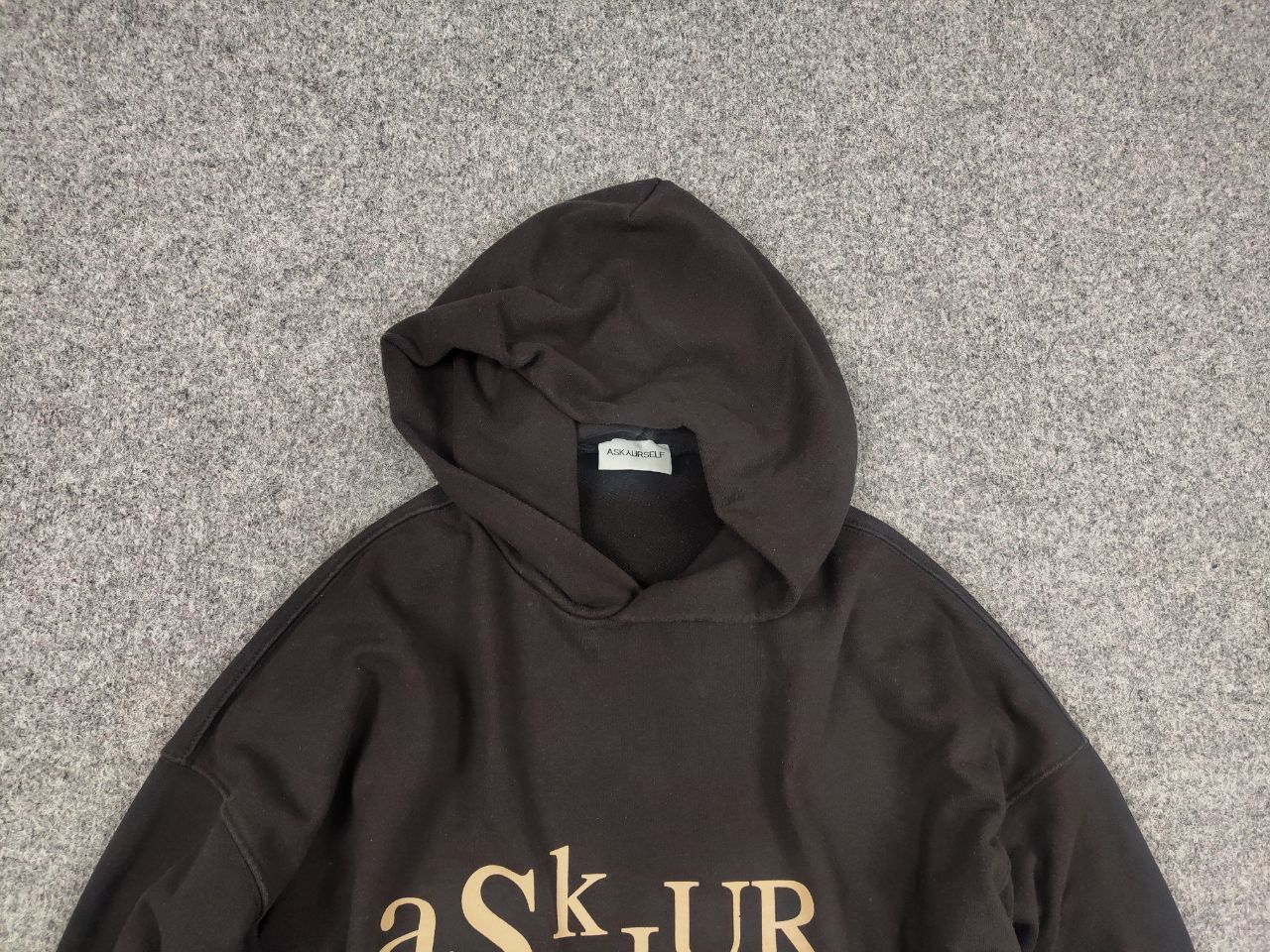Askyurself Askyurself Design Dark Faded Color Logo Oversized Hoodie Size US L / EU 52-54 / 3 - 4 Thumbnail