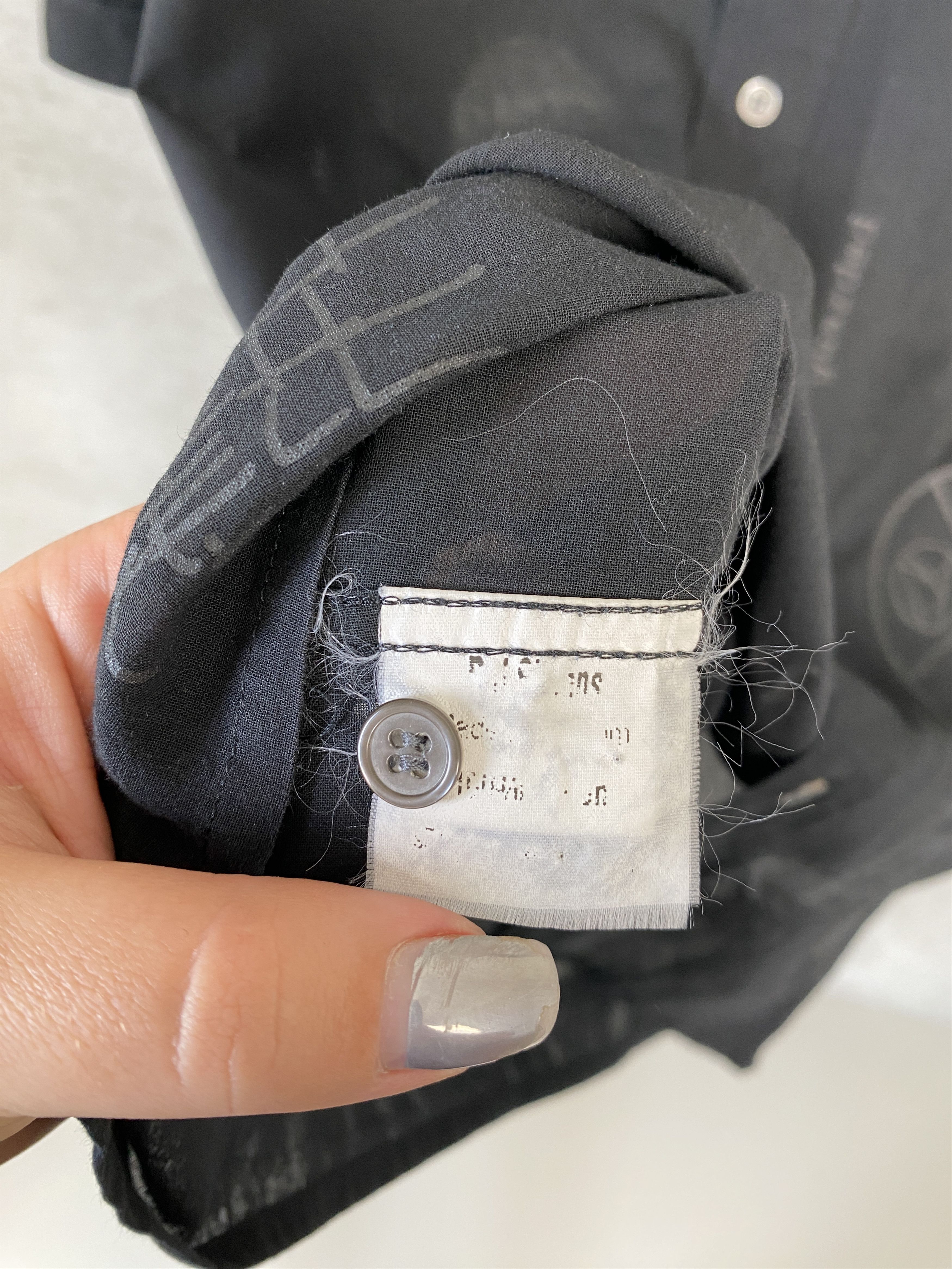 Raf Simons Raf Simons SS03 Consumed Shirt black on black Size US S / EU 44-46 / 1 - 5 Thumbnail
