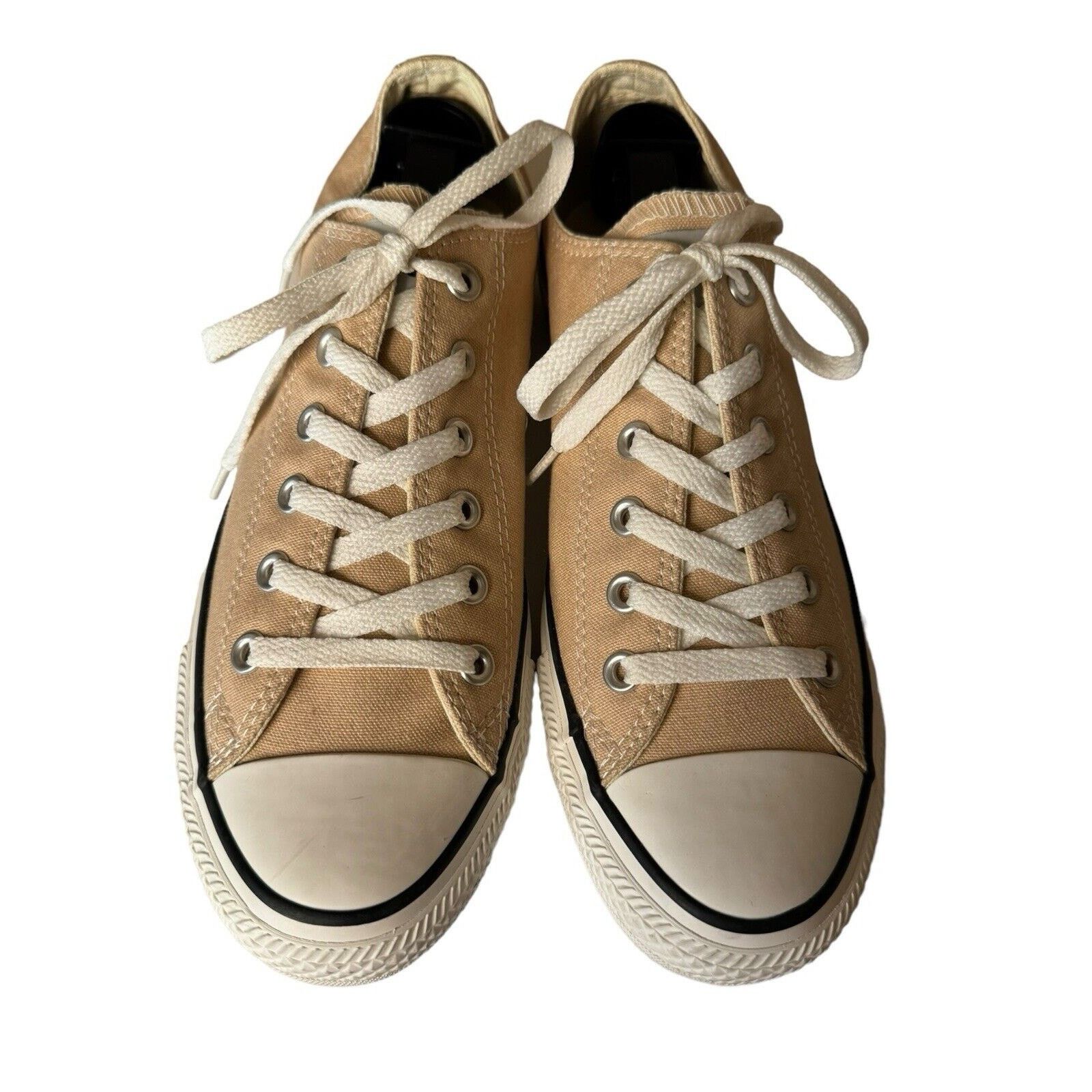 Converse Converse Chuck Taylor Beige Canvas Low Top All Star Sneakers Size US 9 / EU 42 - 3 Thumbnail