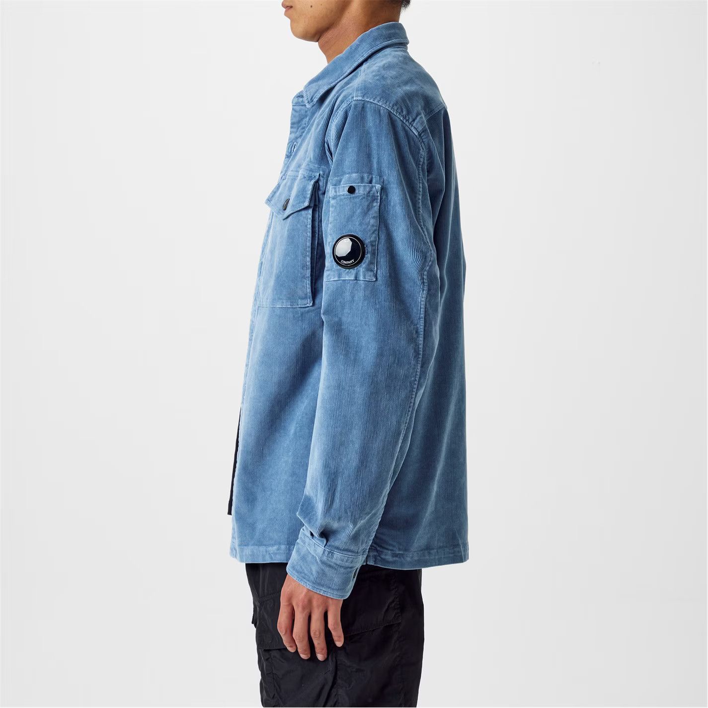 C.P. Company o1g2r1mq0426 Corduroy Shirt in Blue Size US XS / EU 42 / 0 - 5 Thumbnail