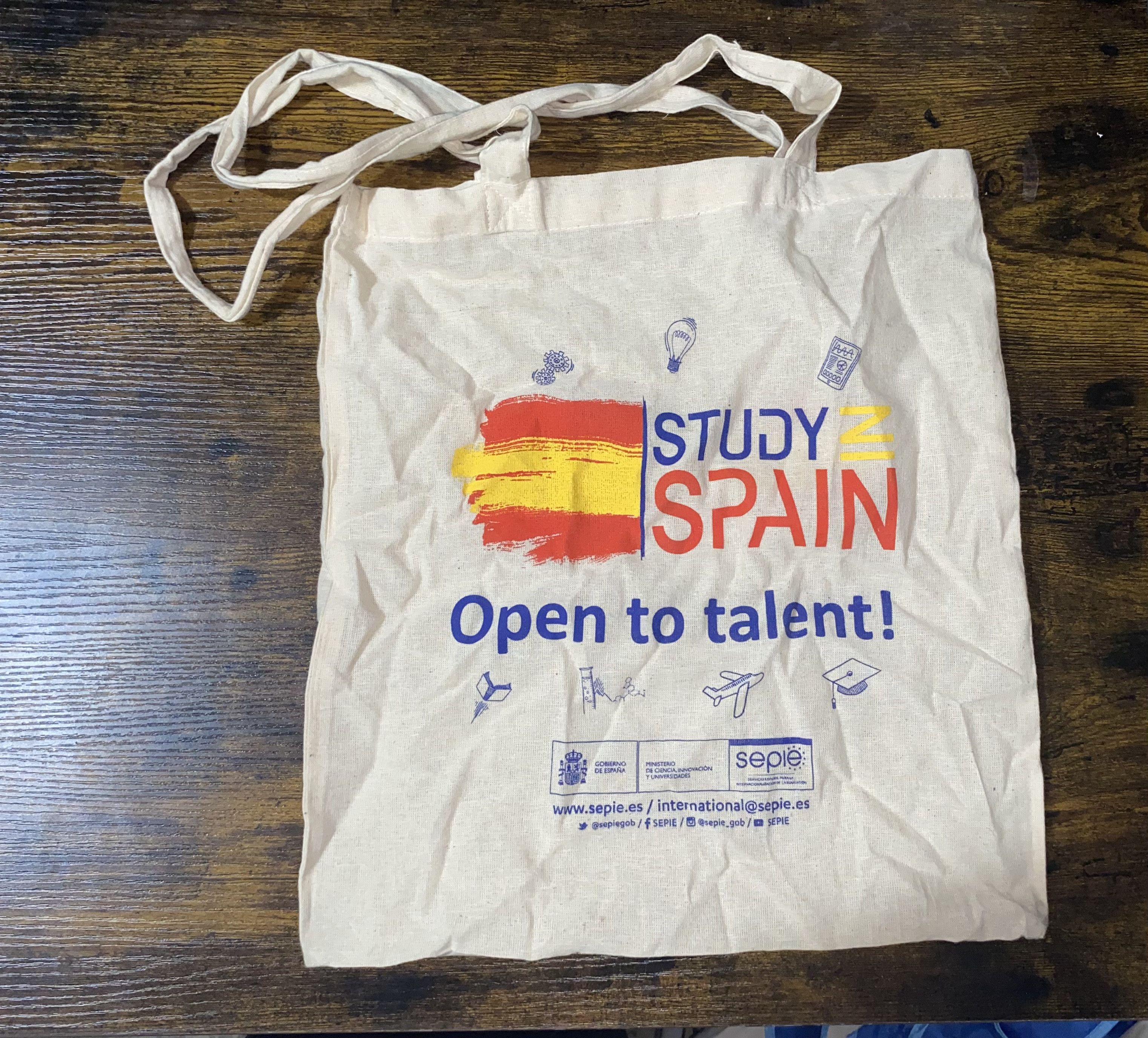 Other Study IN Spain Abroad Sepie Es International Tote Bag School Size ONE SIZE - 1 Thumbnail