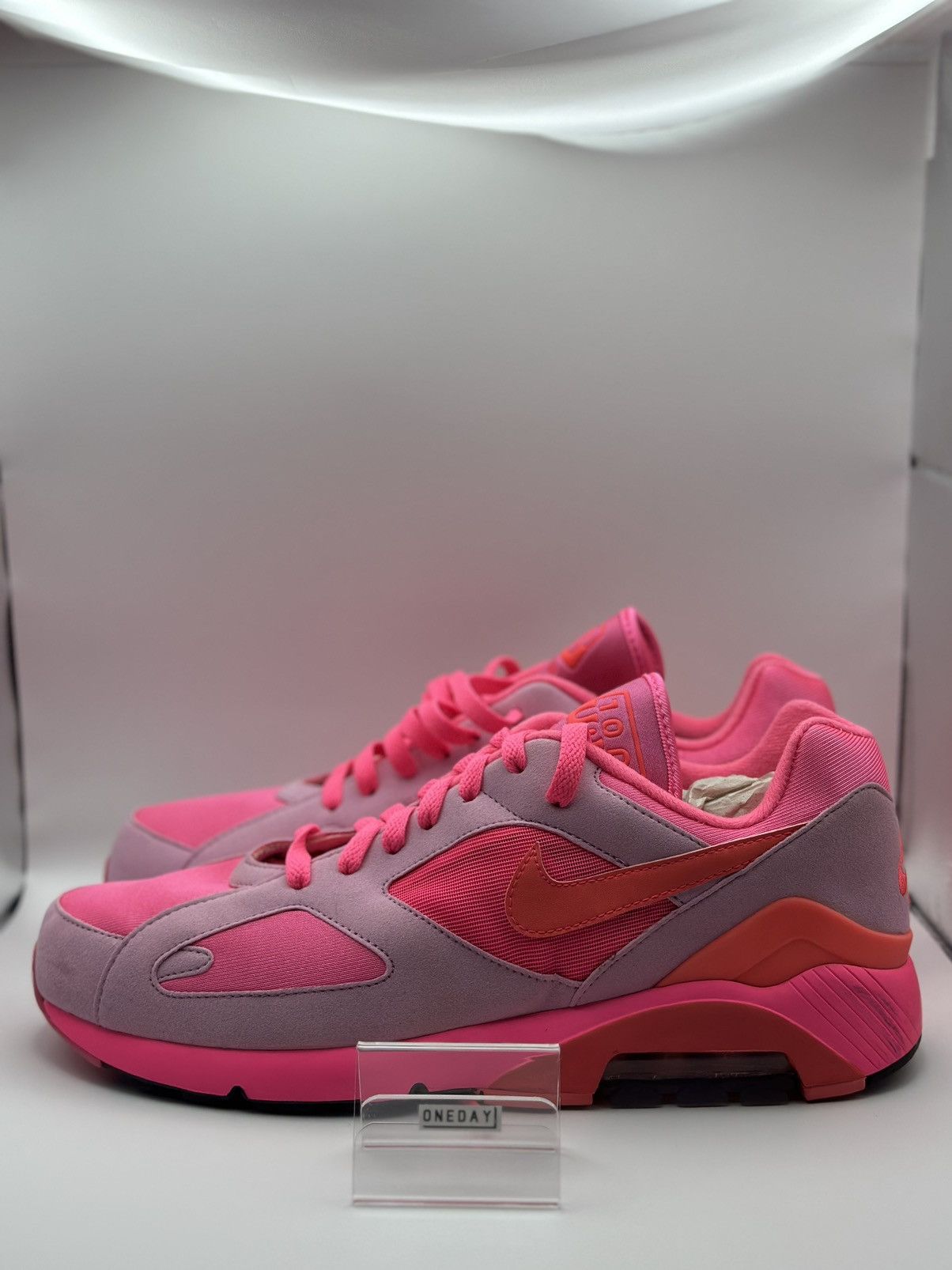 image of Nike 180 Cdg Shoes in Pink, Men's (Size 11)