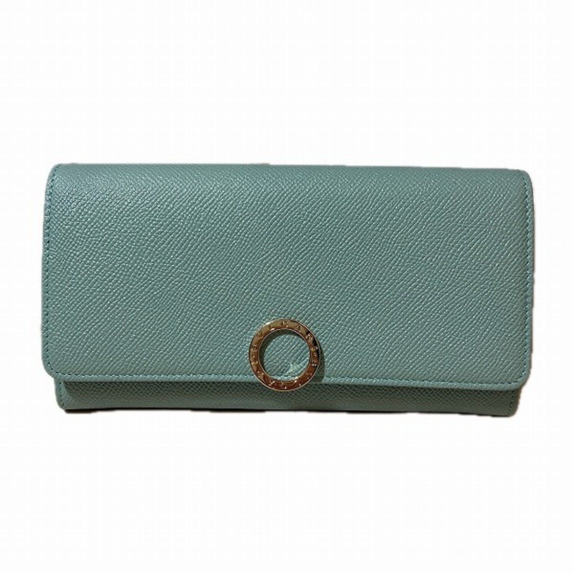 image of Bulgari Bvlgari Long Wallet Bifold Ladies in Light Blue, Women's