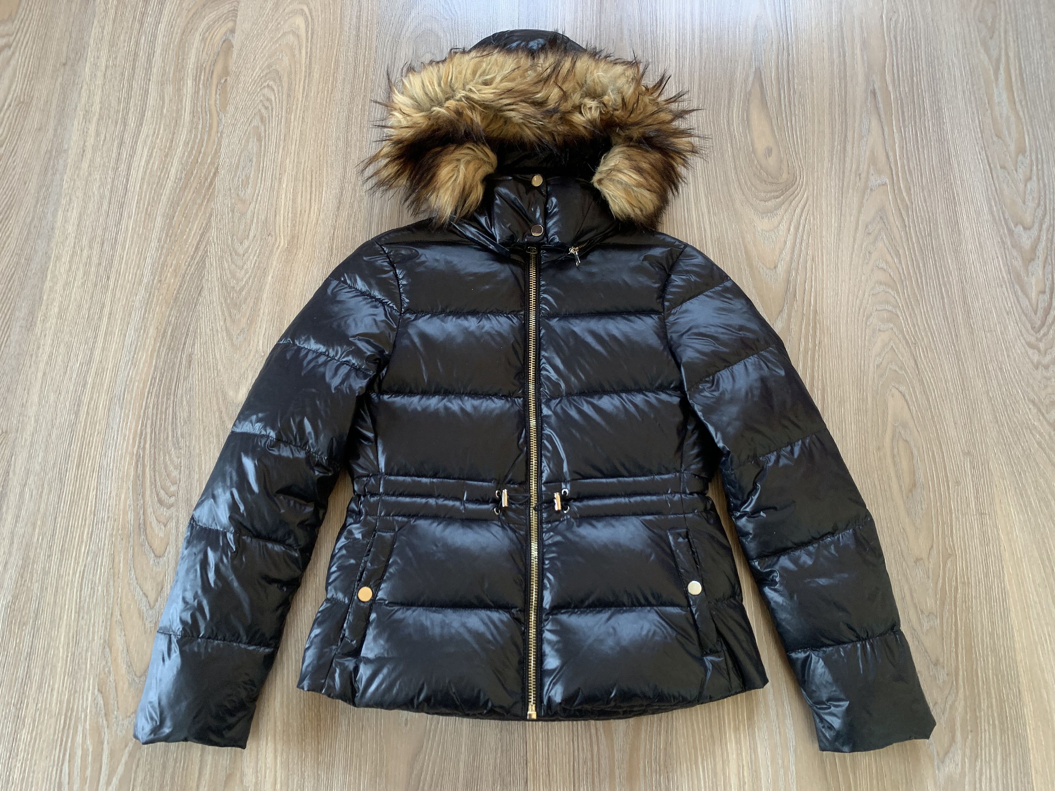 Zara Zara Woman Down Black Puffer Jacket Size S / US 4 / IT 40 - 2 Thumbnail