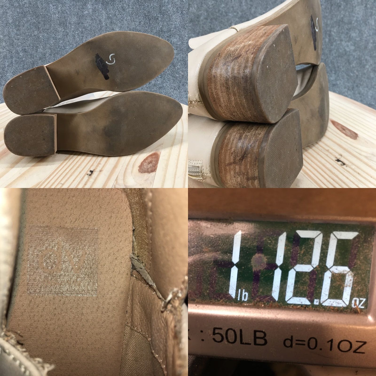 Dolce Vita DV Dolce Vita Wendee Boots Womens 11 Pointed Ankle Booties Zipper Beige Leather Heel Block Fall Spring Summer Winter Casual Shoes Women Size US 11 / IT 41 - 11 Thumbnail
