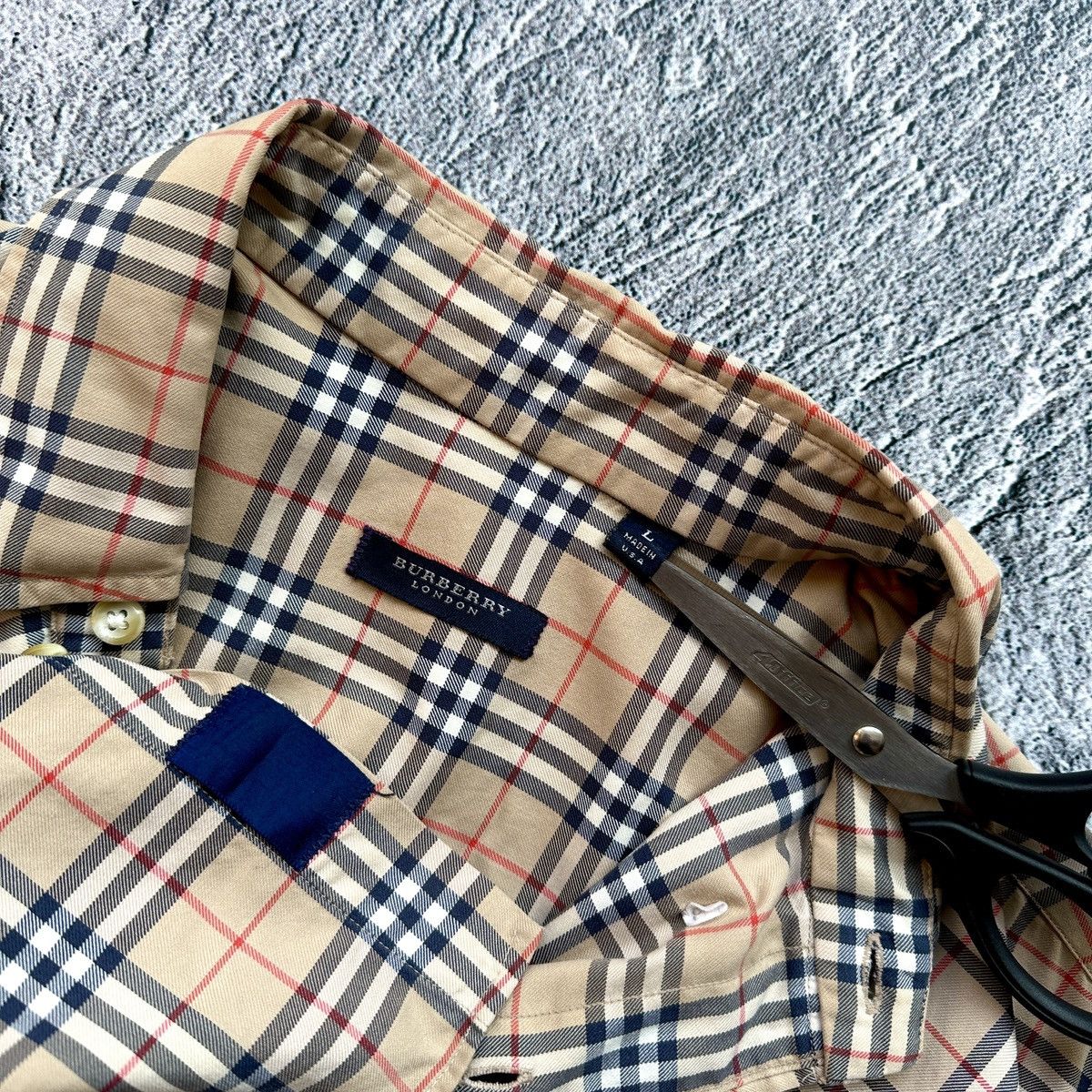 Burberry Classic Nova Check Button Up Shirt Made in USA