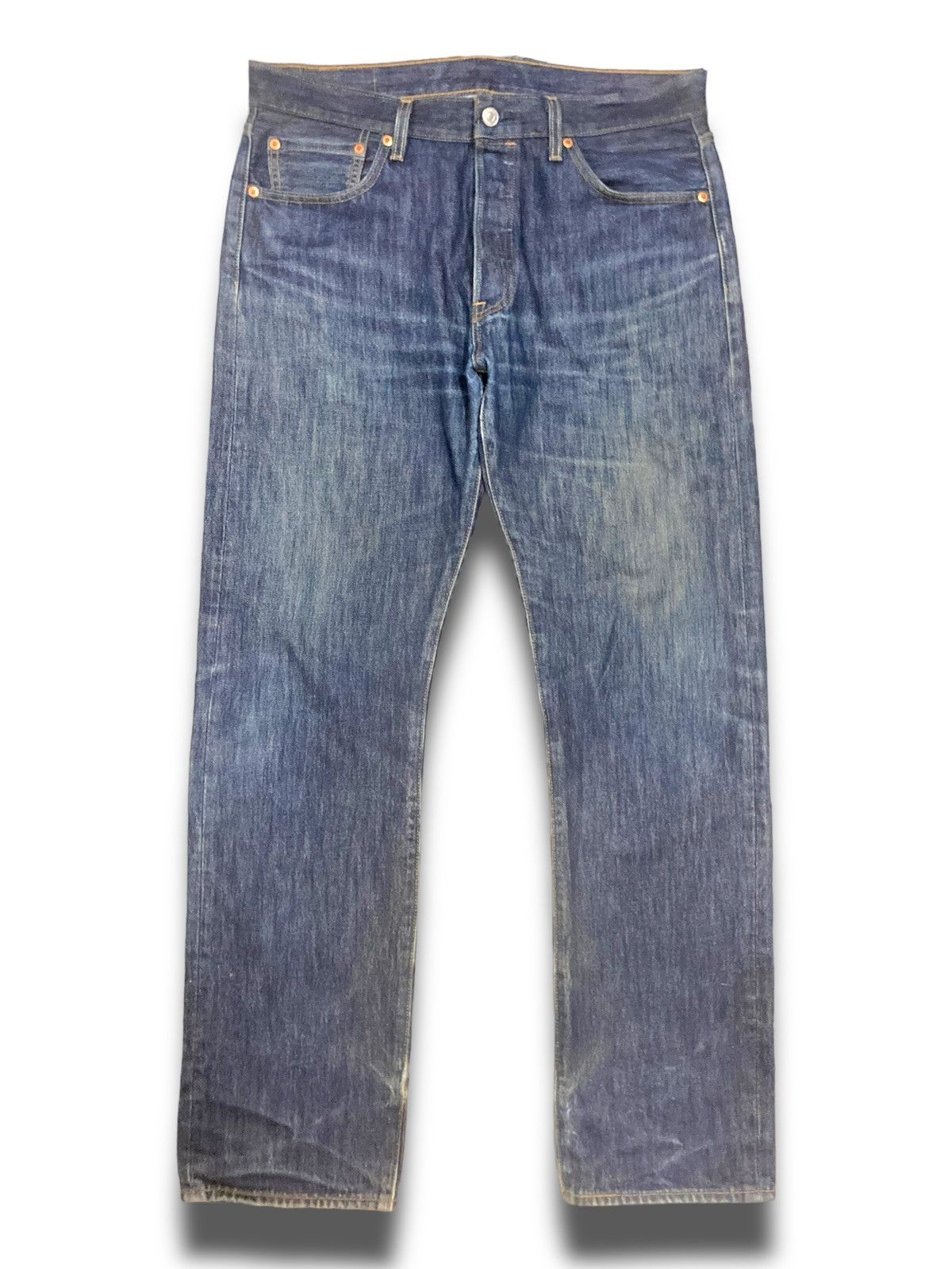 Levi's × Levi's Vintage Clothing Vintage Y2K 501 Levis Distressed Denims Size US 34 / EU 50 - 1 Thumbnail