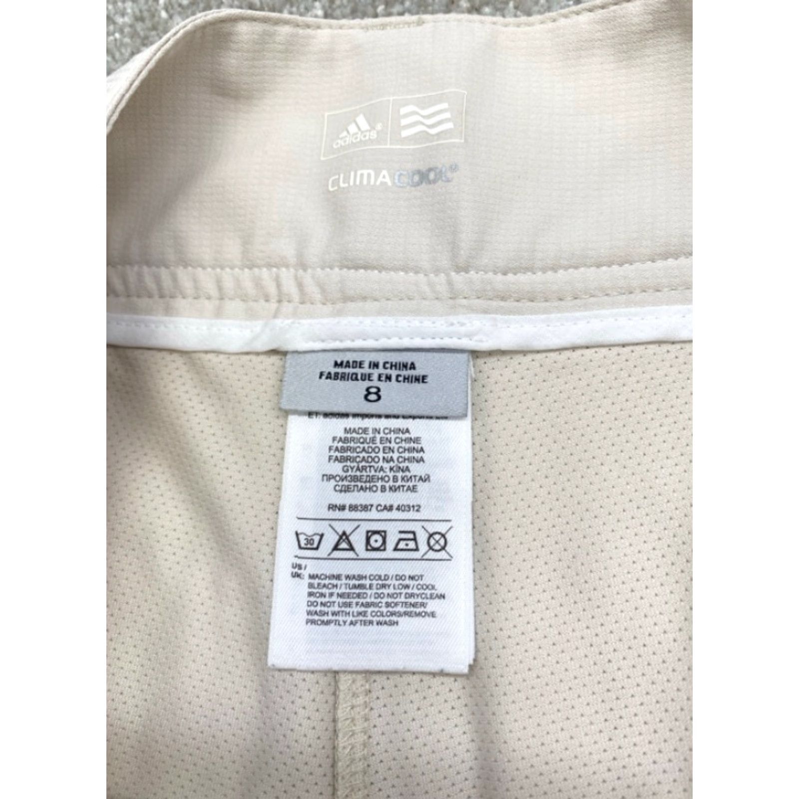 Adidas Adidas Skort Women’s 8 Ivory ClimaCool Golf Short Skort Pockets Casual Tennis Nike? Wait. Size 30" / US 8 / IT 44 - 5 Thumbnail