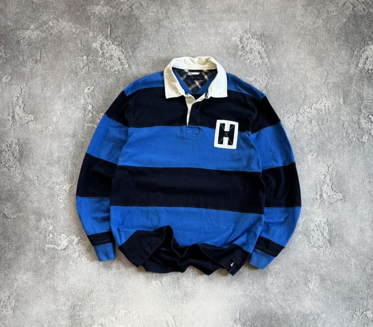 Tommy Hilfiger Tommy Hilfiger L/size striped rugby sweatshirts jumper 00s Size US L / EU 52-54 / 3 - 1 Thumbnail