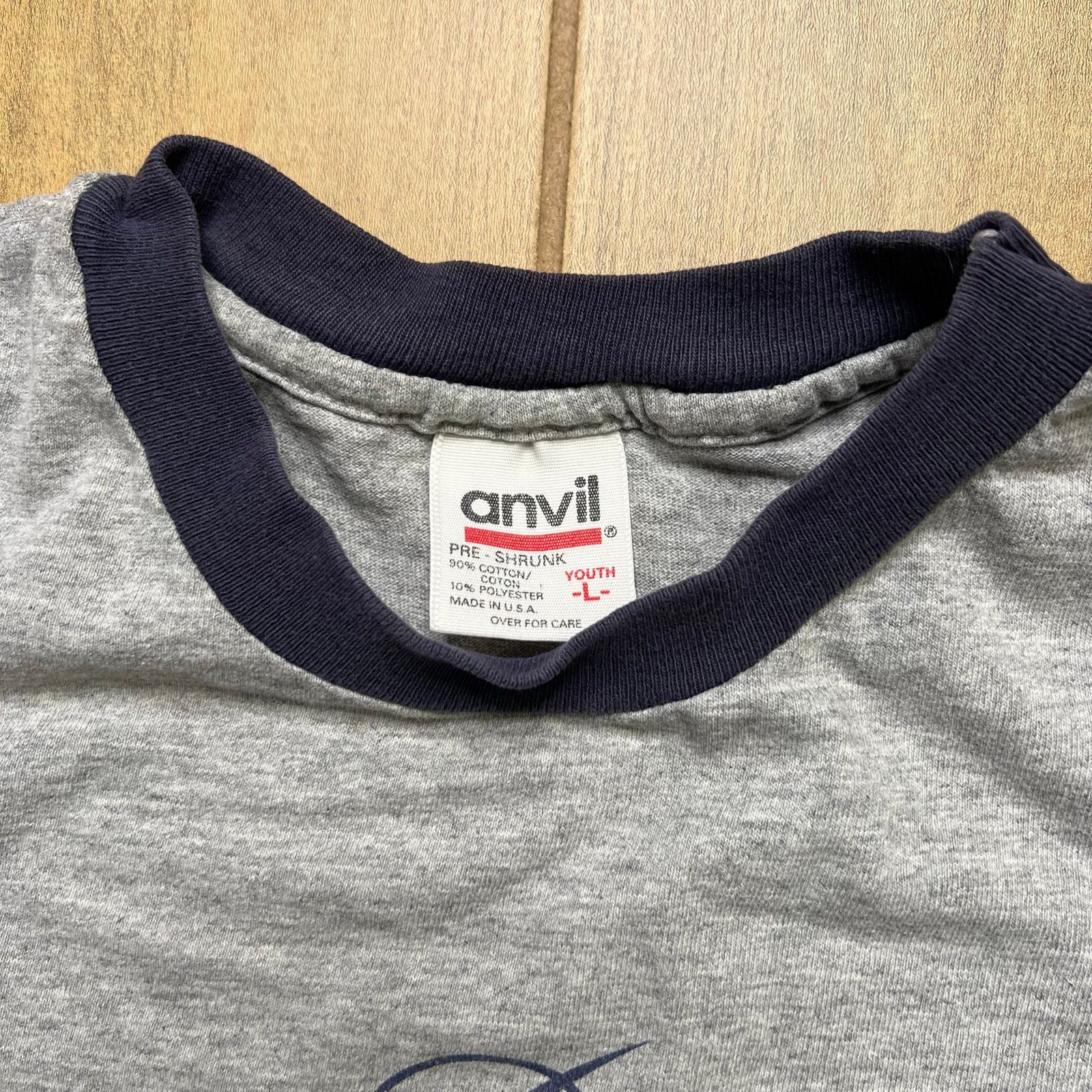 Anvil Vintage 90s Boeing Aircrafts Ringer T-Shirt USA Youth L Size US L / EU 52-54 / 3 - 3 Thumbnail