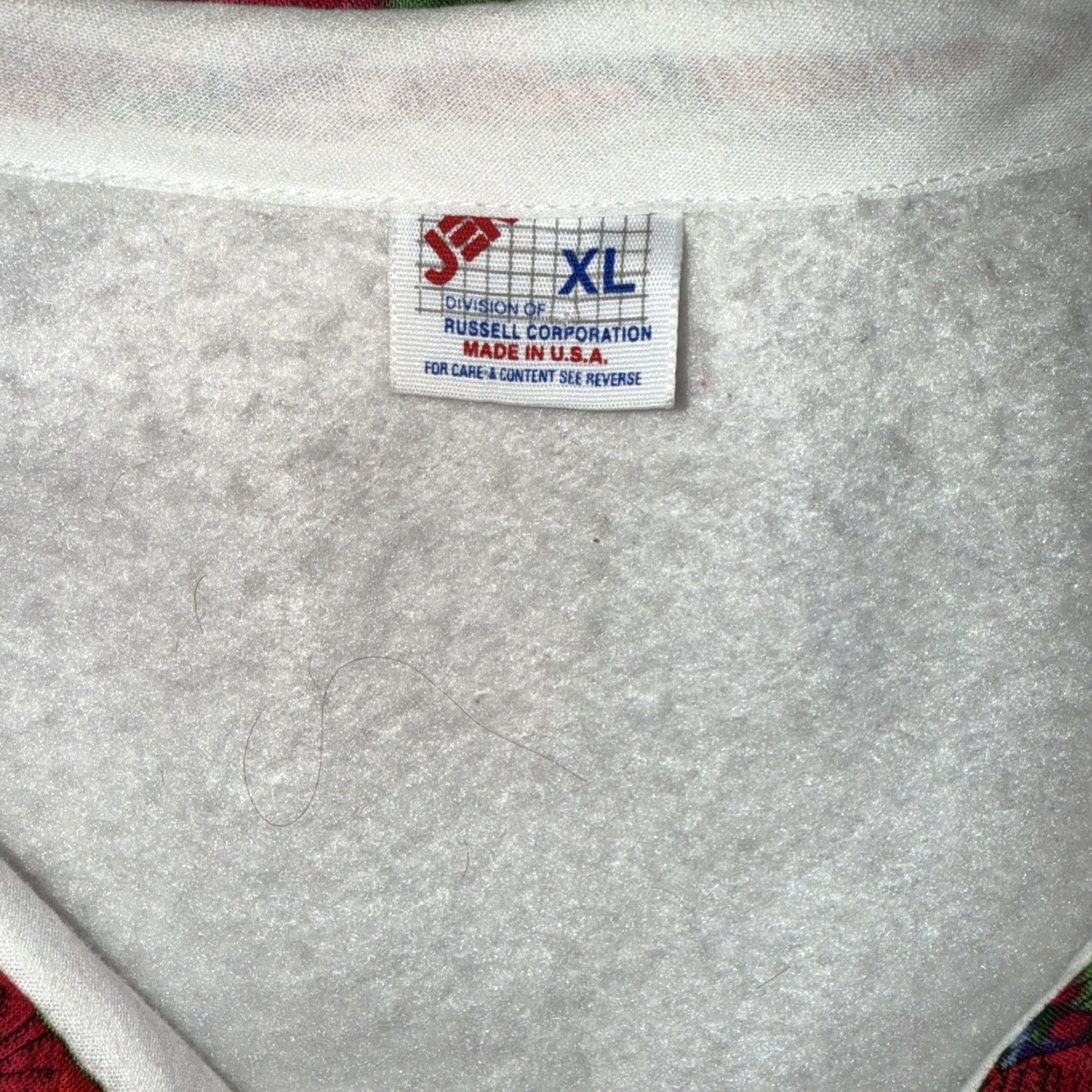 Jerzees VINTAGE JERZEES Cardigan Sweatshirt Gray XL Womens 1980s Grandma Cotton Polyester Quilt Scarf Cape USA Size XL / US 12-14 / IT 48-50 - 6 Thumbnail