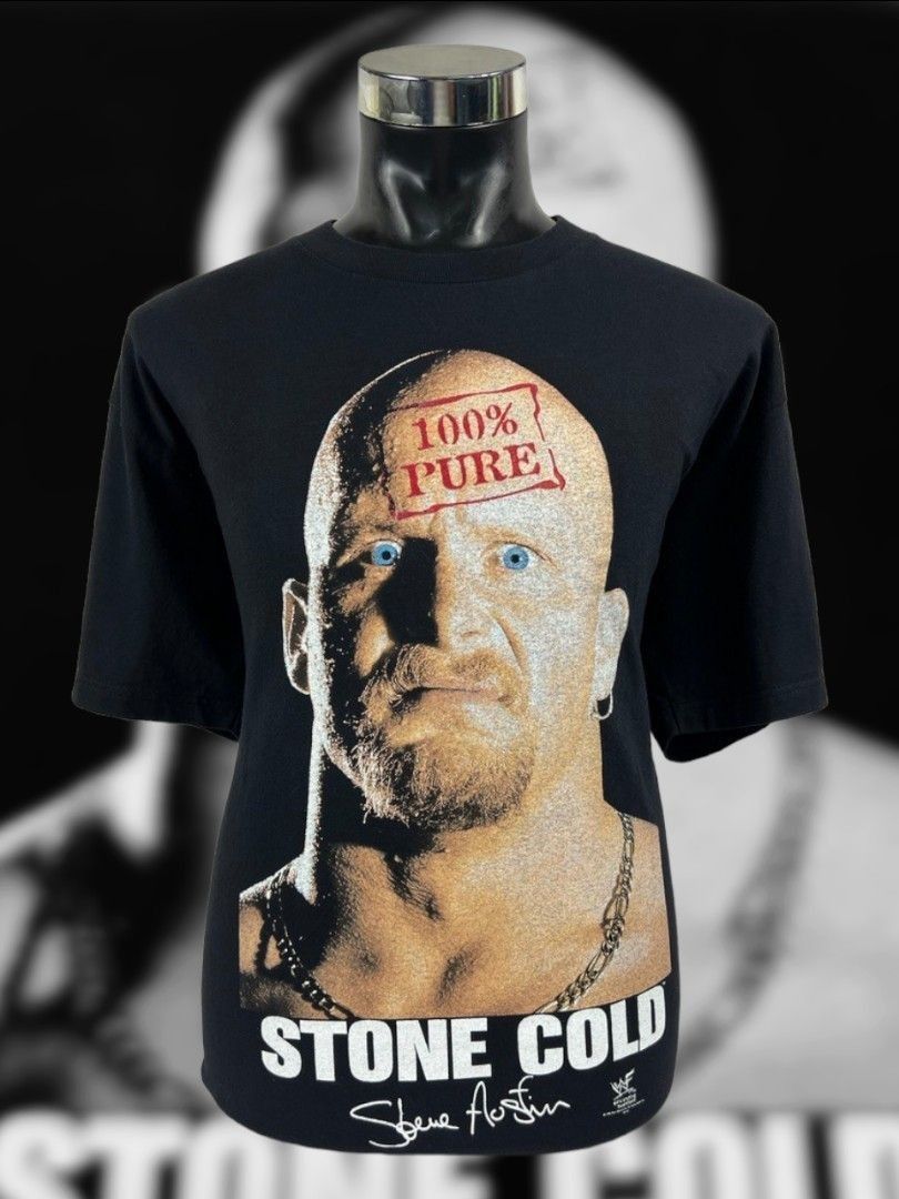 Vintage Vintage stone cold wwf 90s Size US XL / EU 56 / 4 - 1 Thumbnail