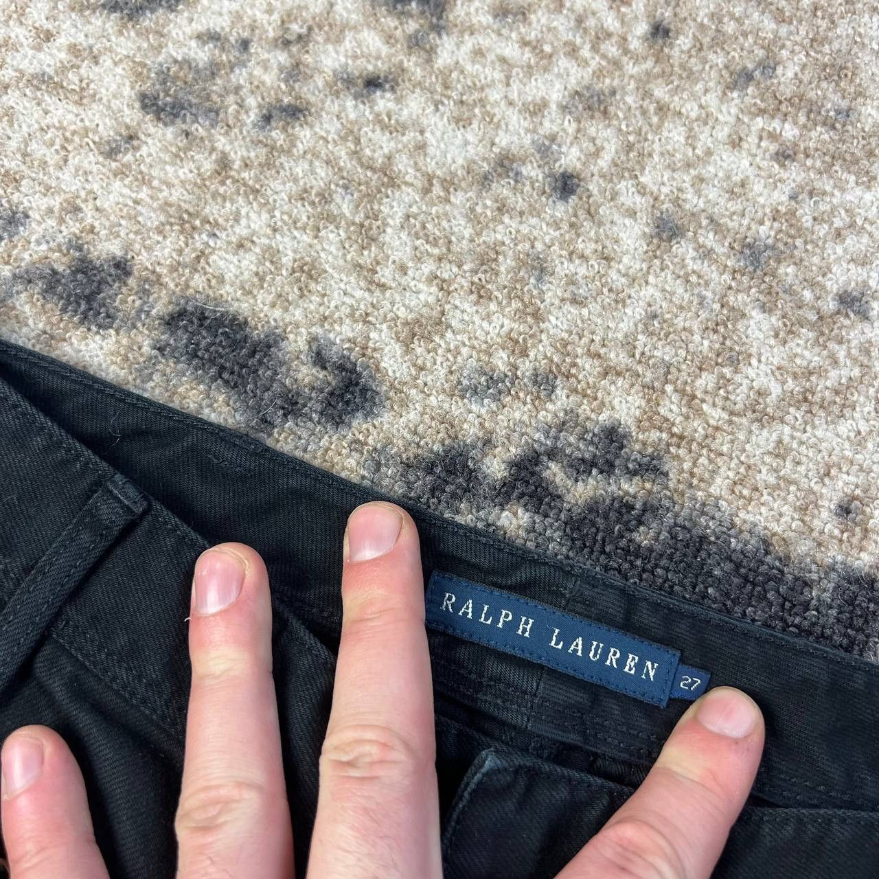 Polo Ralph Lauren Polo Ralph Lauren Luxury Vintage Y2K Black Denim Jeans Size 27" / US 4 / IT 40 - 5 Thumbnail