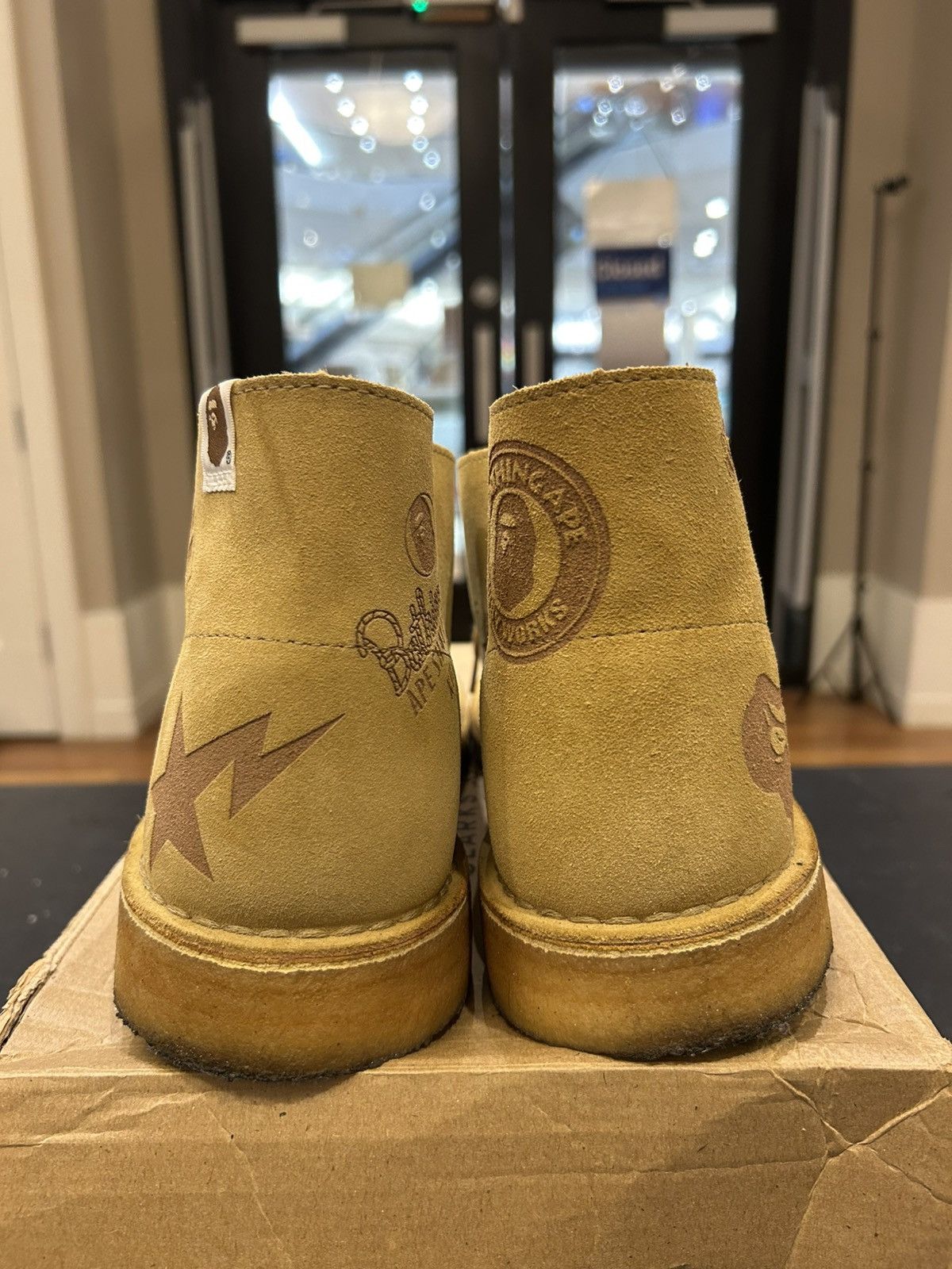 Bape × Clarks Bape X Clarks Desert Boot ‘Bape Oak Embossed Size US 11.5 / EU 44-45 - 3 Thumbnail
